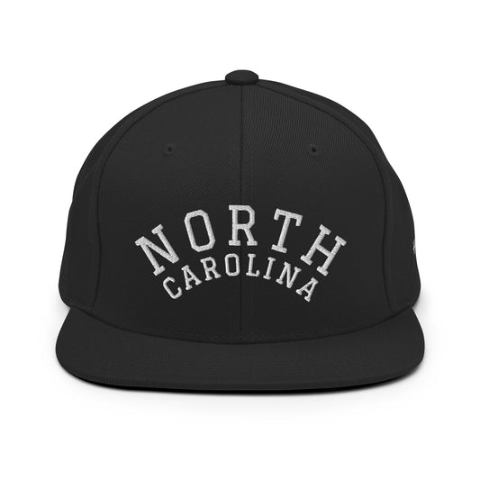 North Carolina Arch 6 Panel Snapback Hat