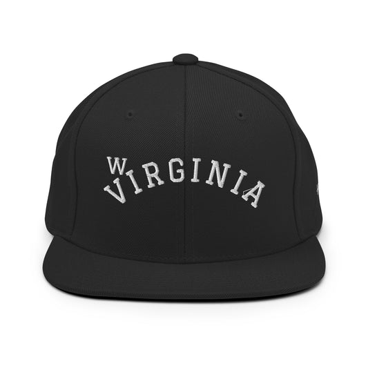 West Virginia Arch 6 Panel Snapback Hat