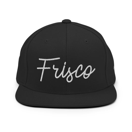 Frisco Retro Script 6 Panel Snapback Hat