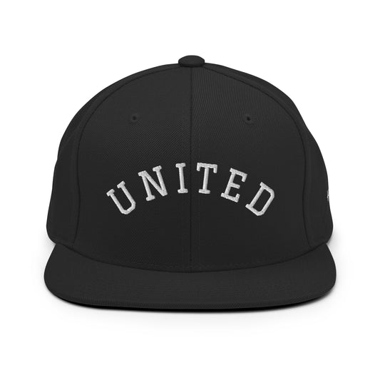 United States USA "United" Arch 6 Panel Snapback Hat