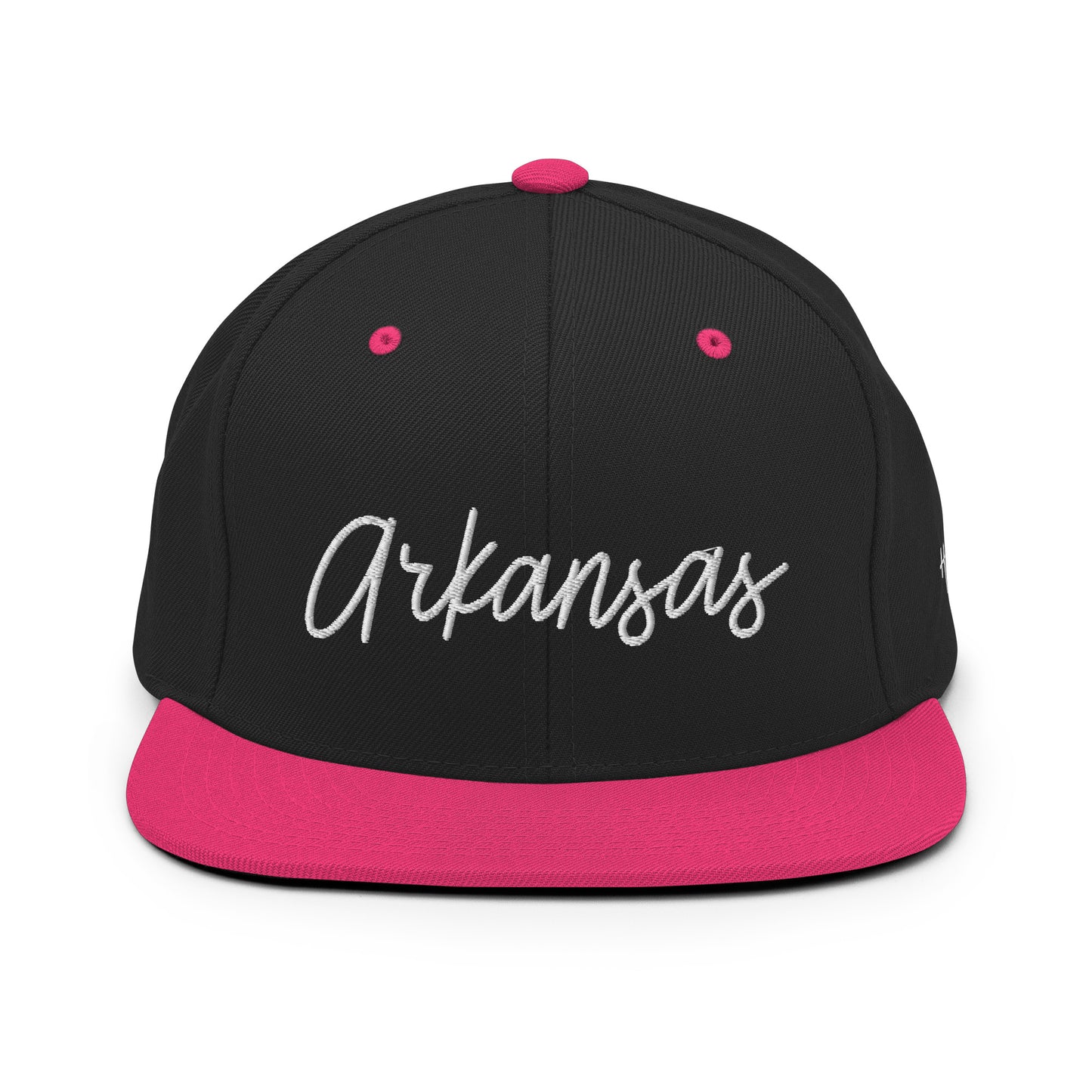 Arkansas Retro Script 6 Panel Snapback Hat