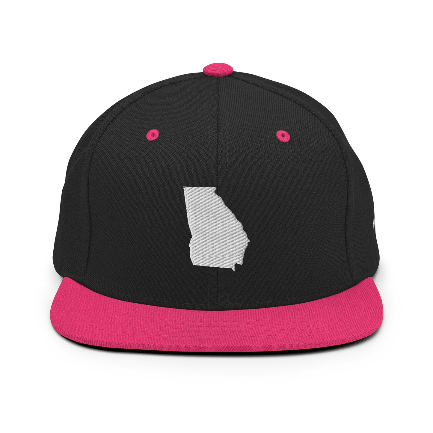 Georgia State Silhouette 6 Panel Snapback Hat