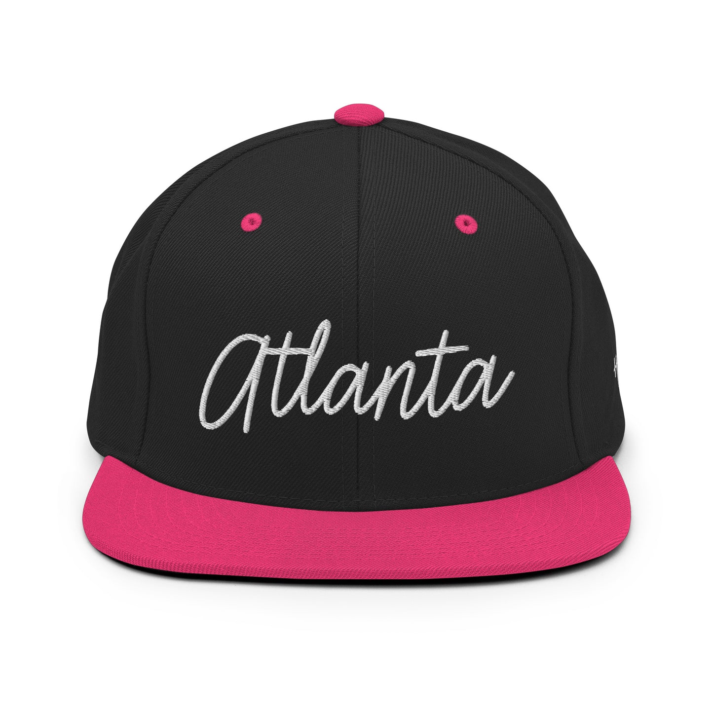 Atlanta Retro Script 6 Panel Snapback Hat