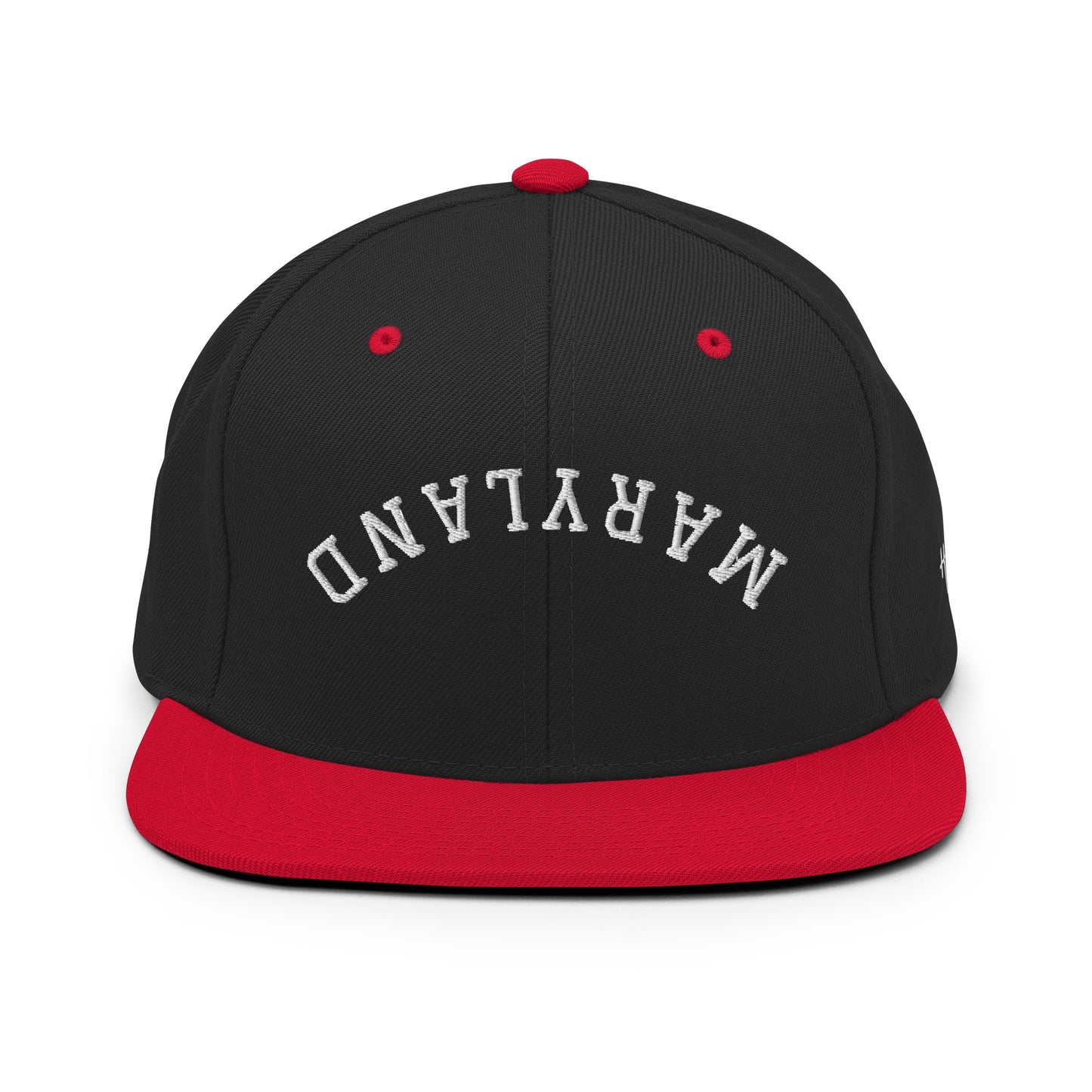 Maryland Upside Down Arch 6 Panel Snapback Hat