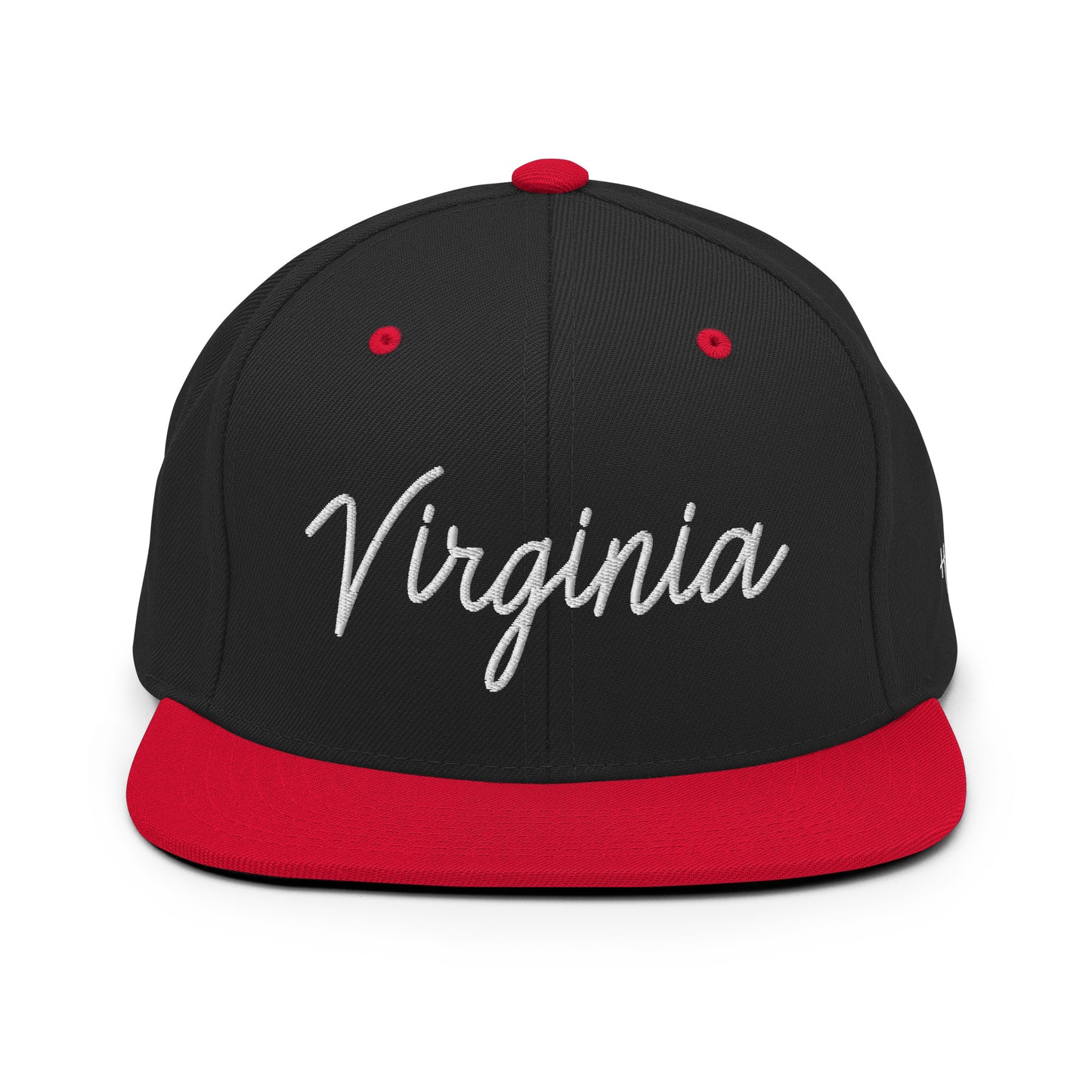 Virginia Retro Script 6 Panel Snapback Hat