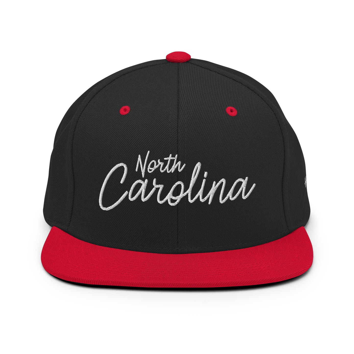 North Carolina Retro Script 6 Panel Snapback Hat