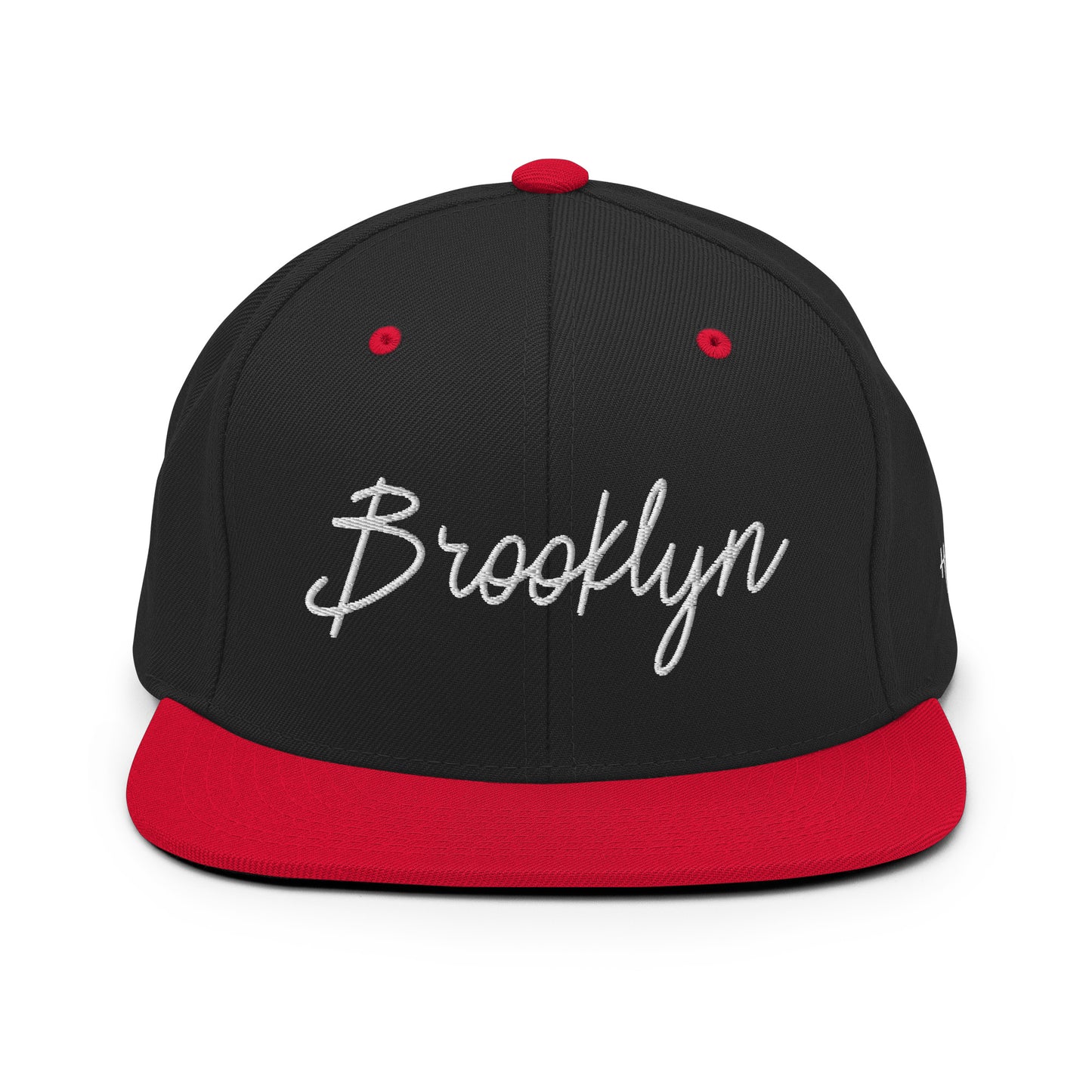 Brooklyn Retro Script 6 Panel Snapback Hat