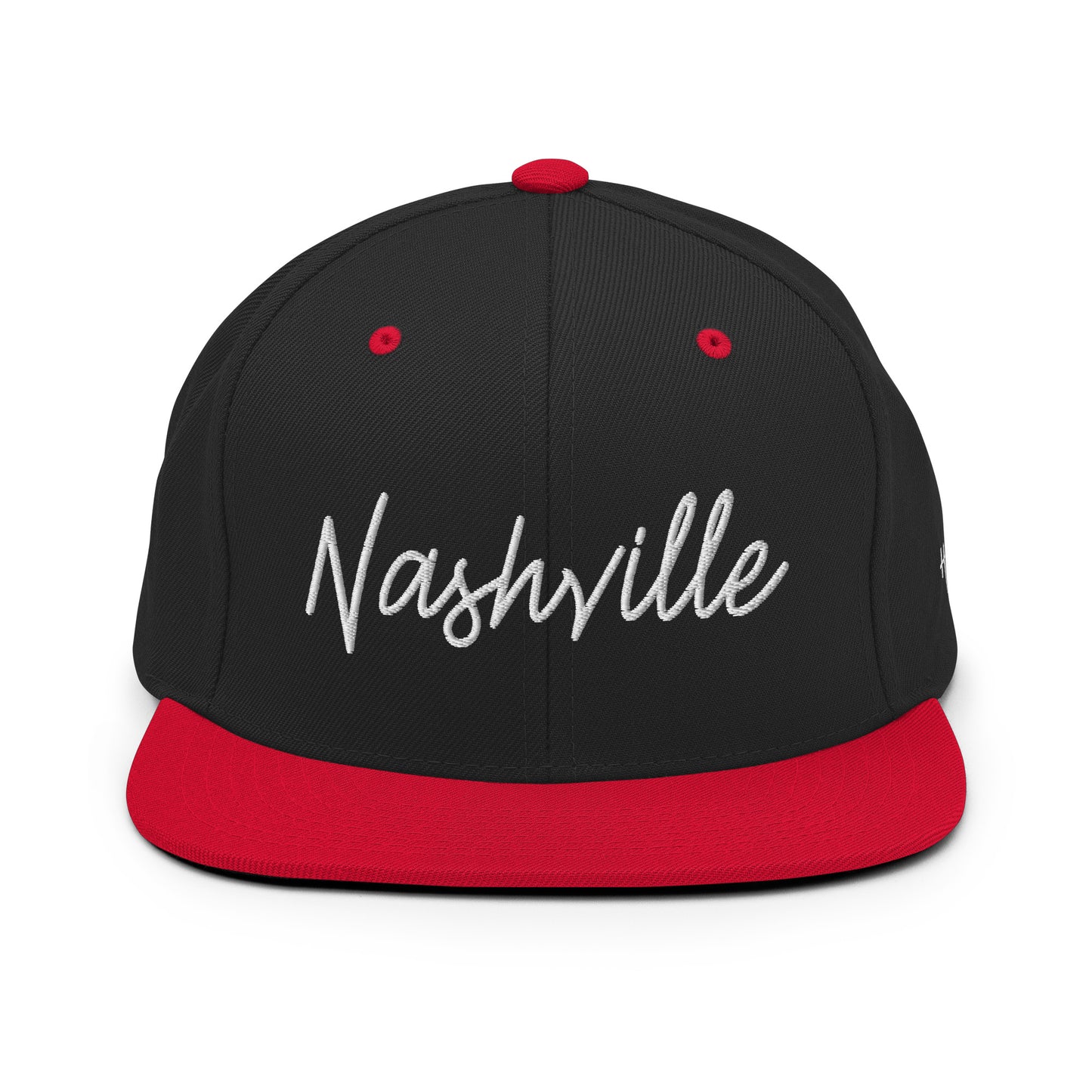 Nashville Retro Script 6 Panel Snapback Hat