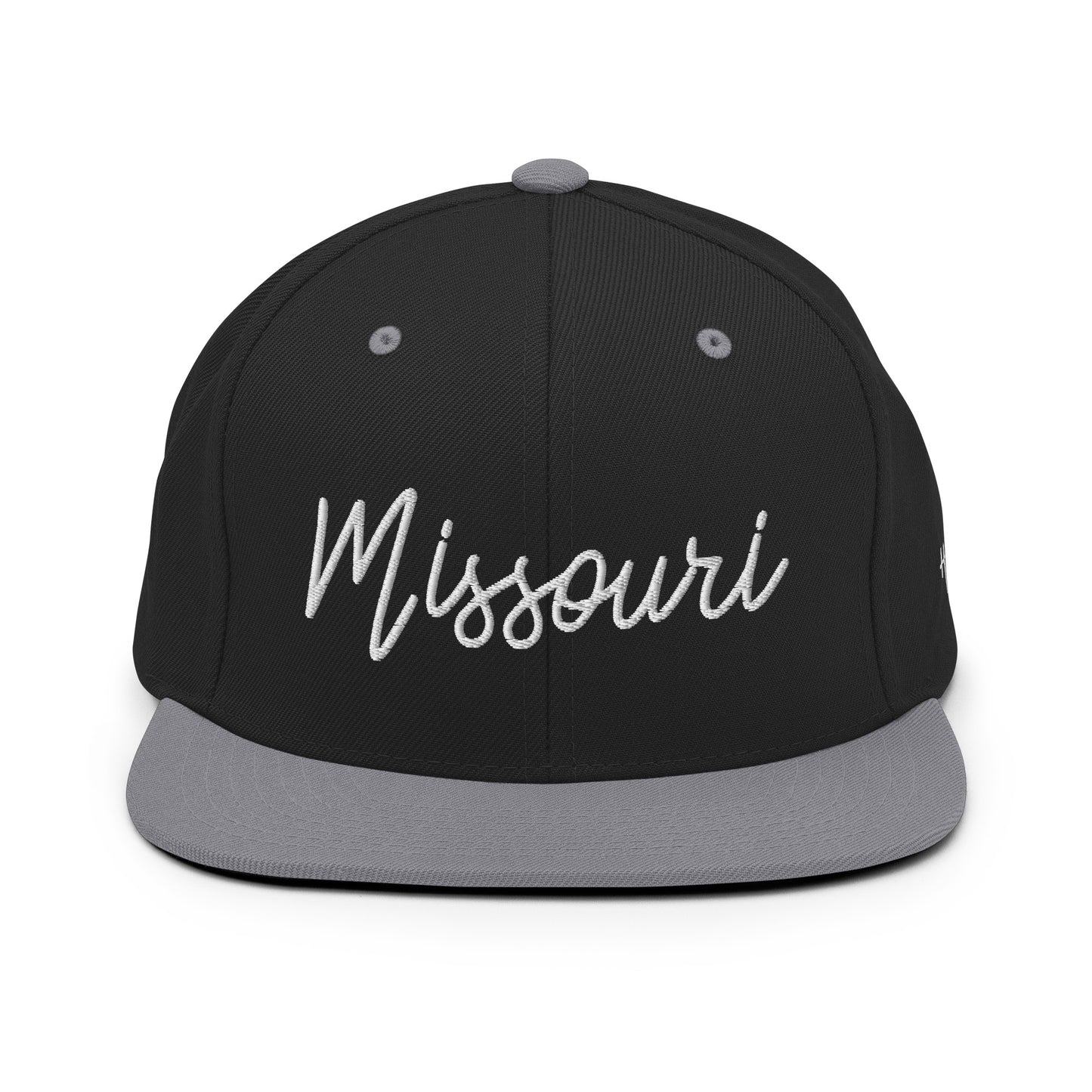 Missouri Retro Script 6 Panel Snapback Hat