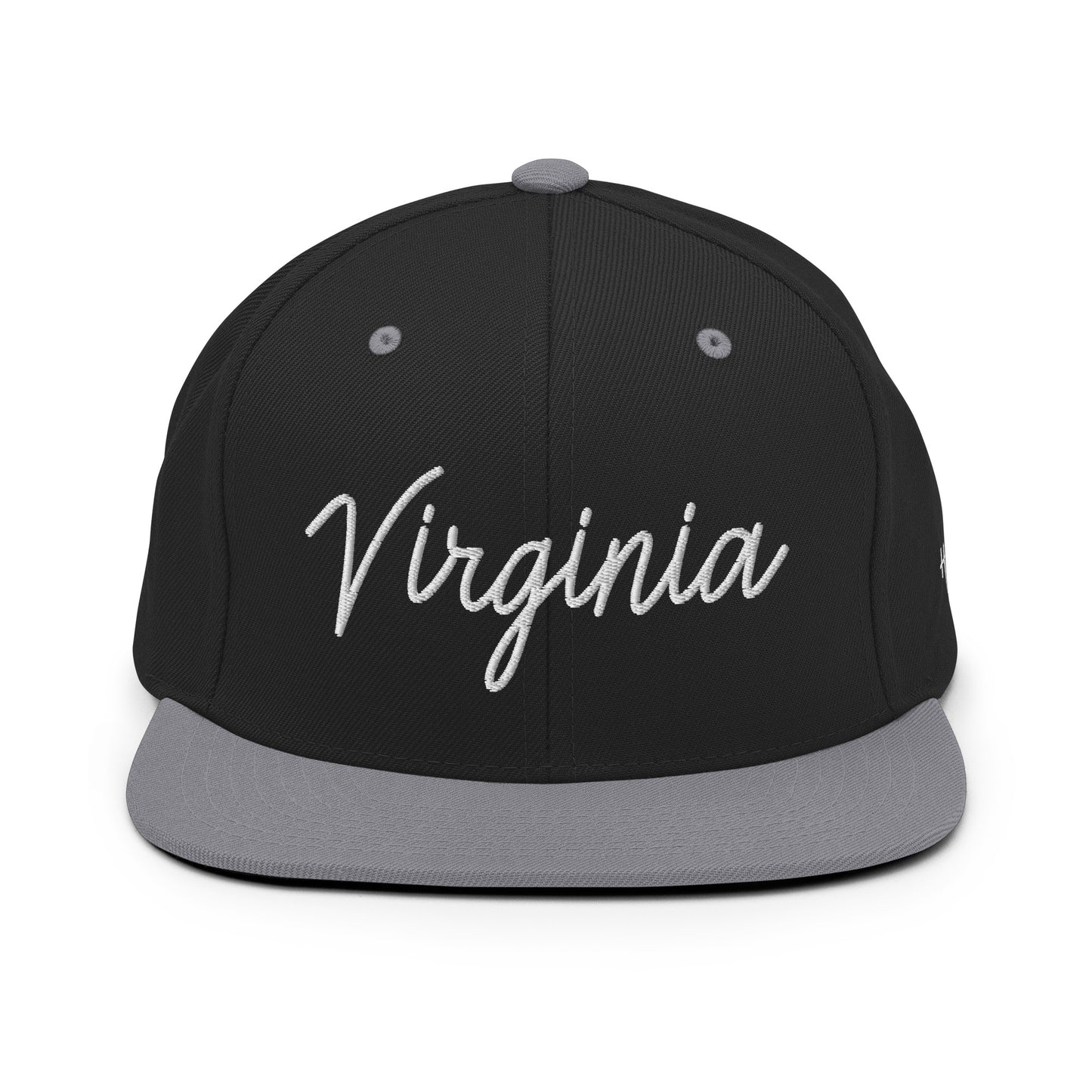 Virginia Retro Script 6 Panel Snapback Hat