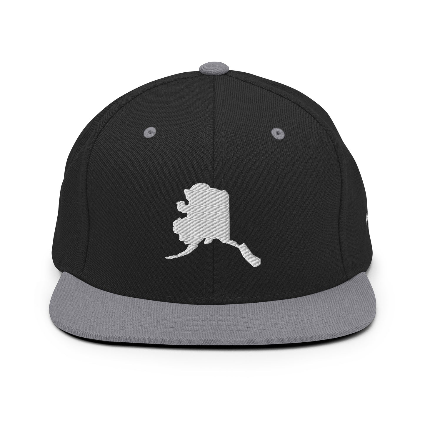 Alaska State Silhouette 6 Panel Snapback Hat