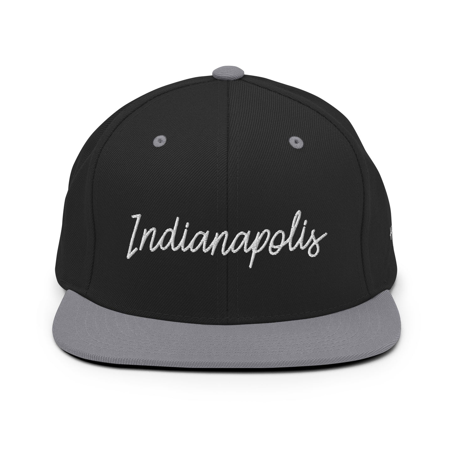 Indianapolis Retro Script 6 Panel Snapback Hat