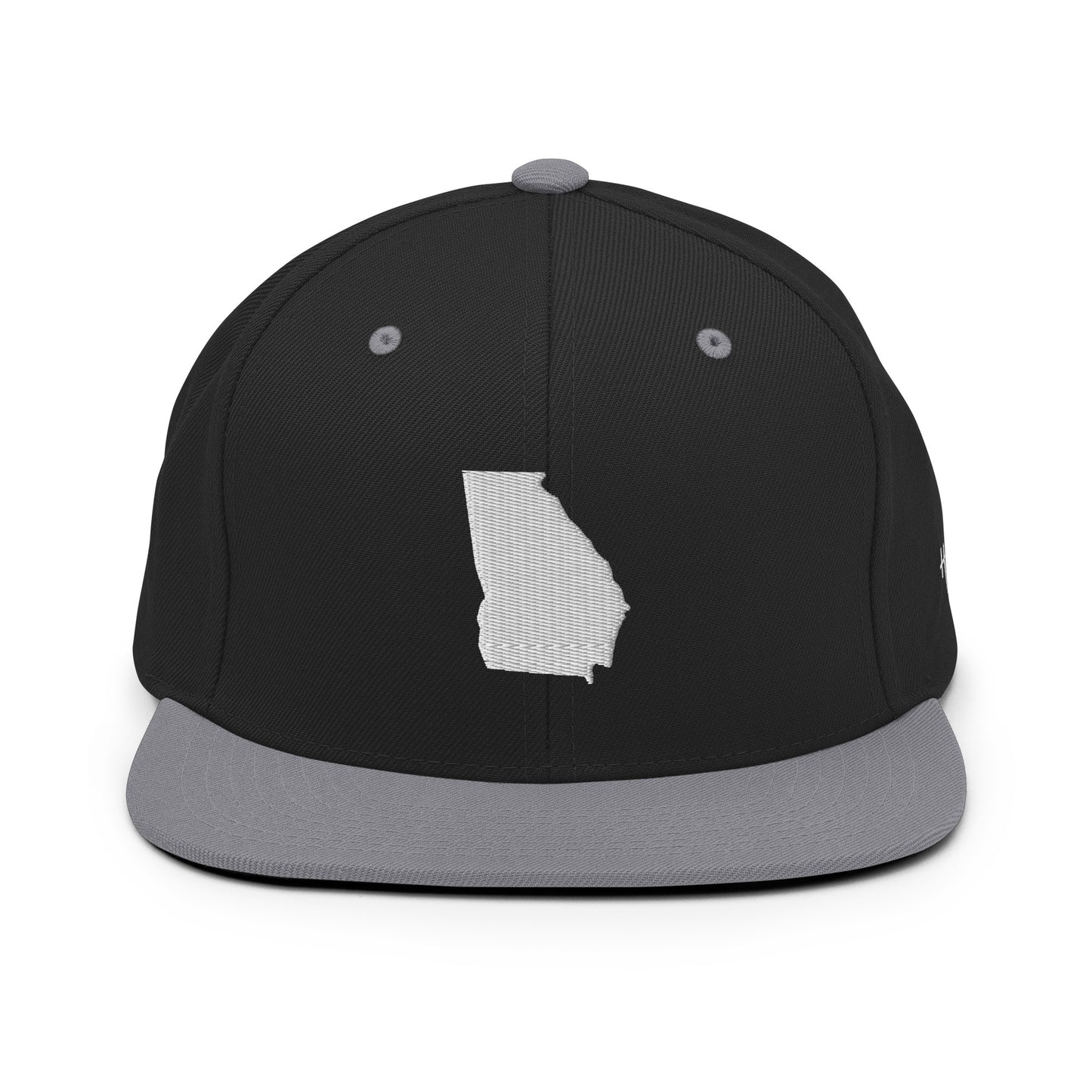 Georgia State Silhouette 6 Panel Snapback Hat