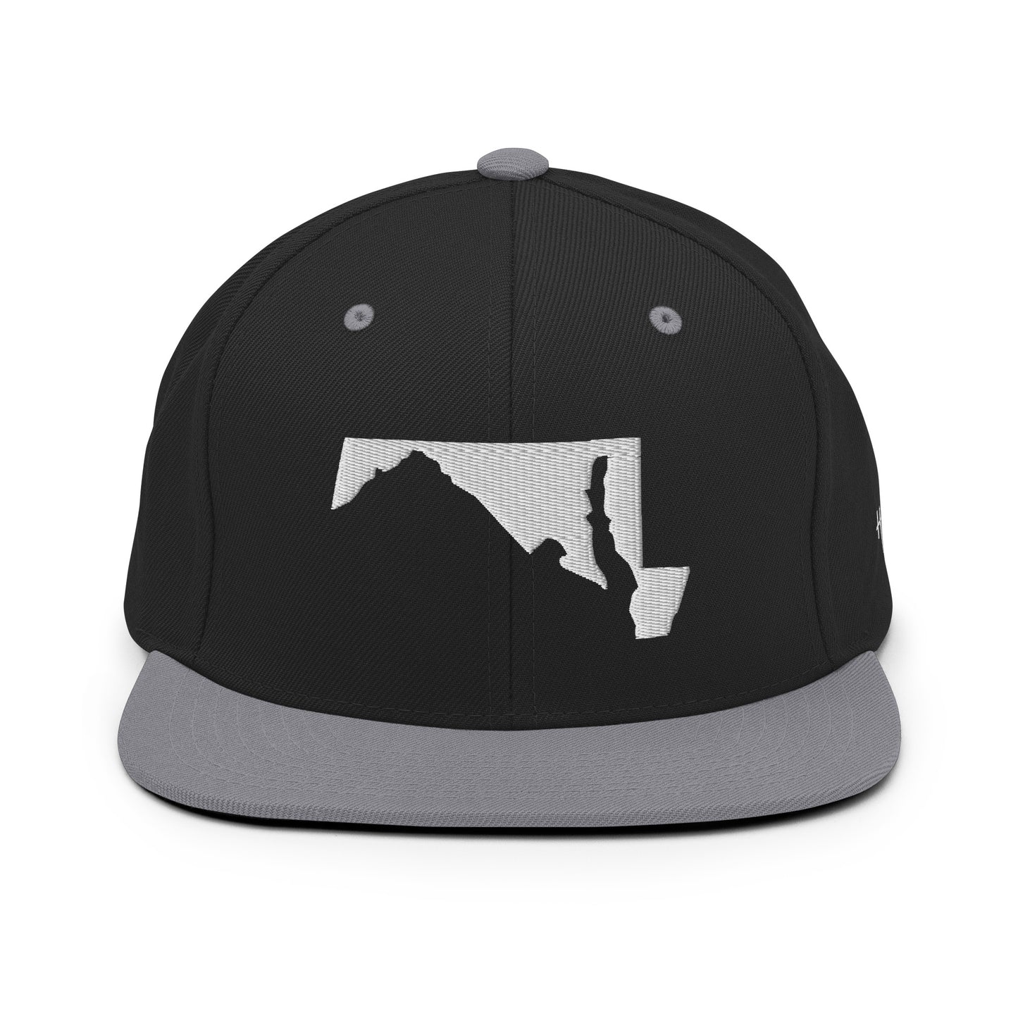 Maryland State Silhouette 6 Panel Snapback Hat