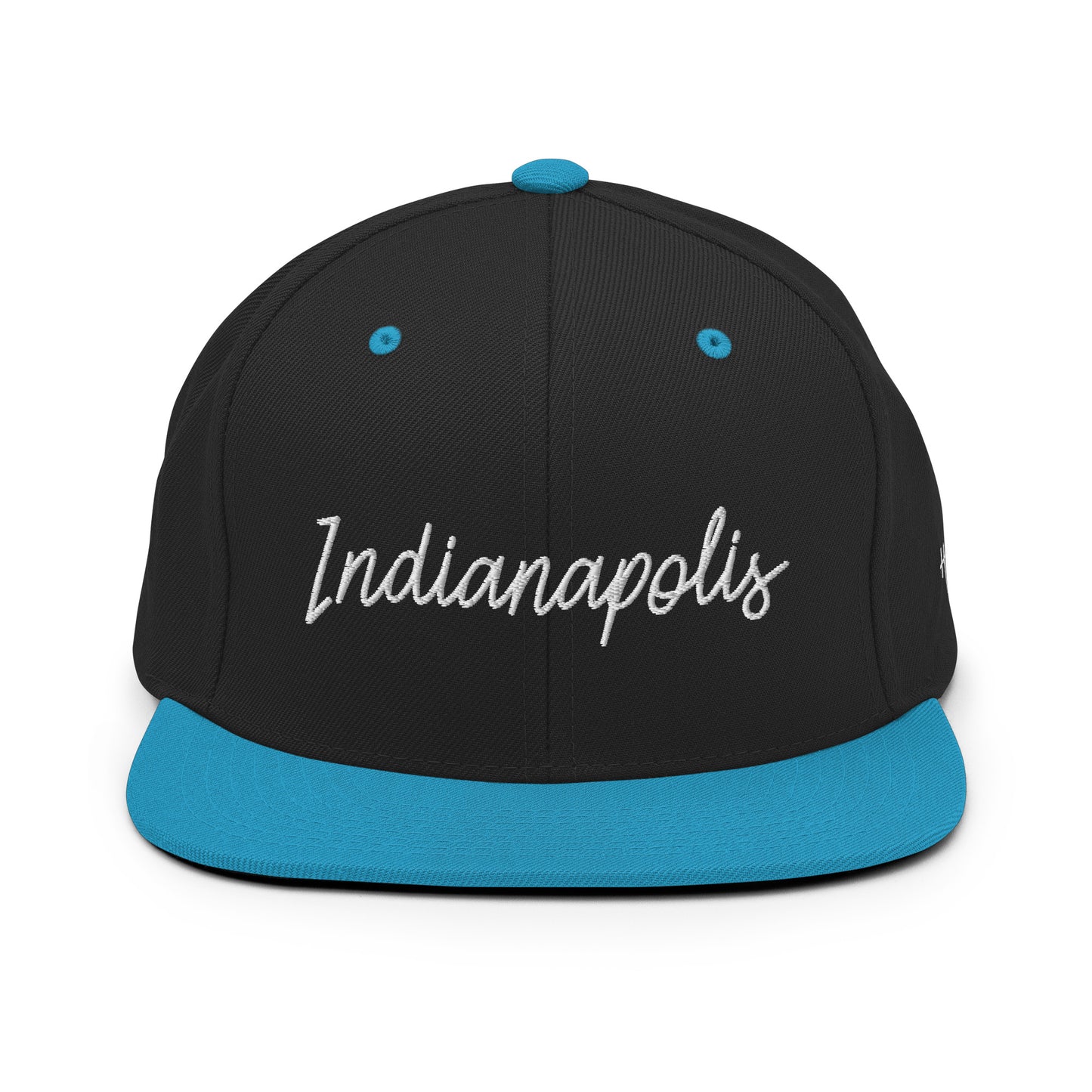 Indianapolis Retro Script 6 Panel Snapback Hat