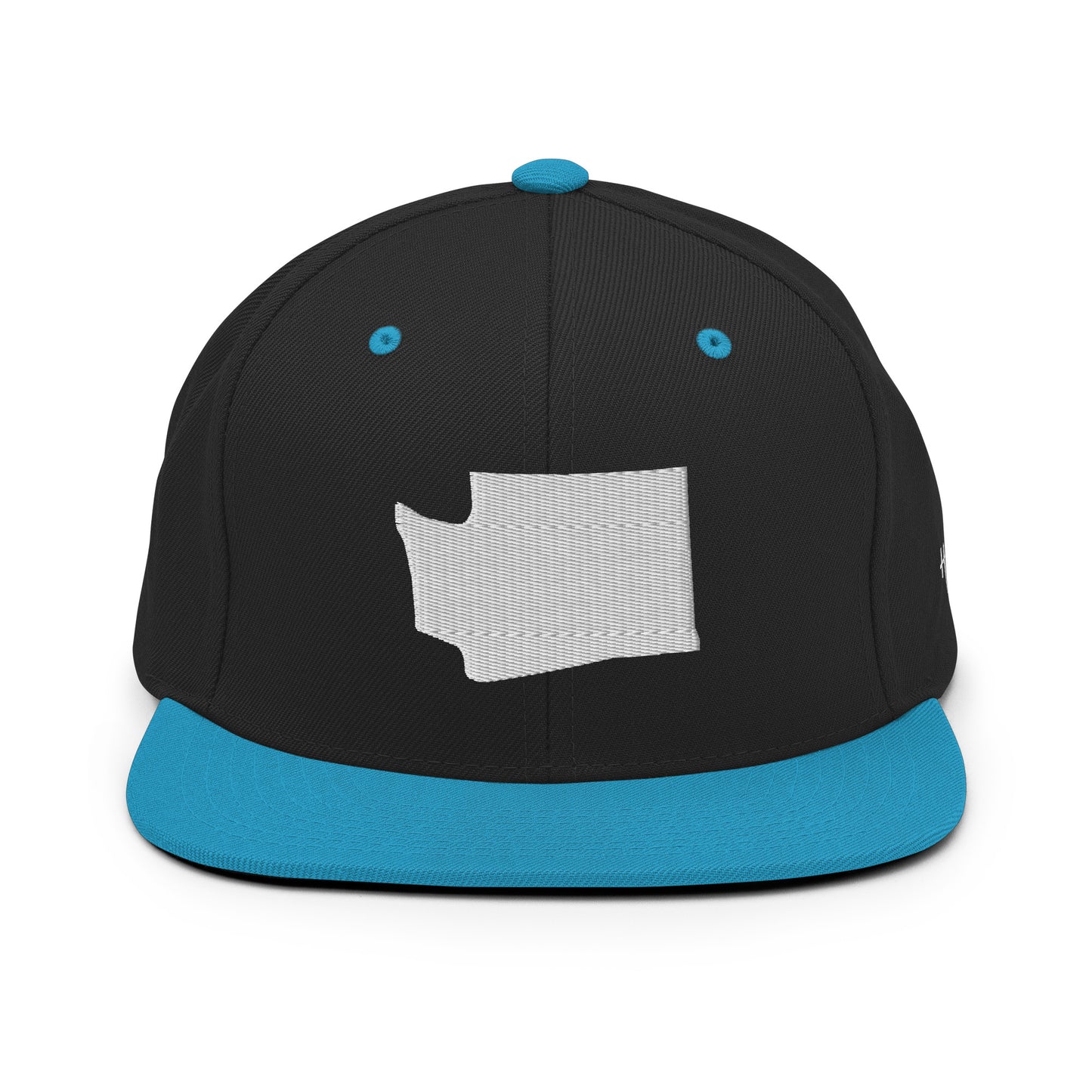 Washington State Silhouette 6 Panel Snapback Hat