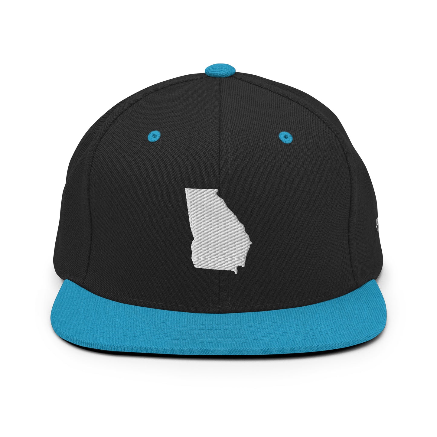 Georgia State Silhouette 6 Panel Snapback Hat