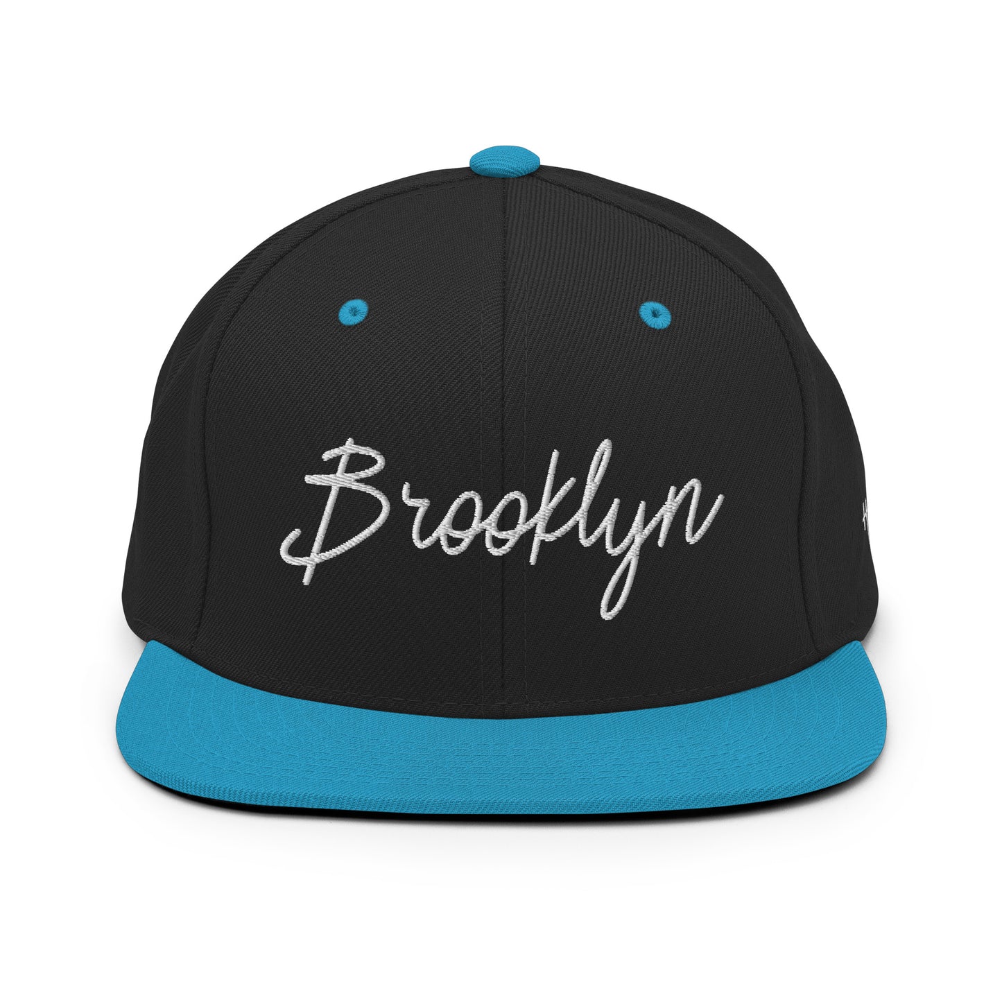Brooklyn Retro Script 6 Panel Snapback Hat