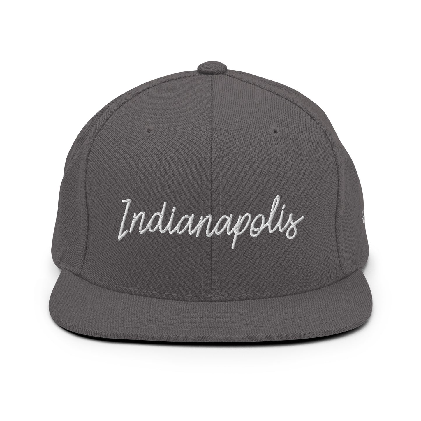 Indianapolis Retro Script 6 Panel Snapback Hat