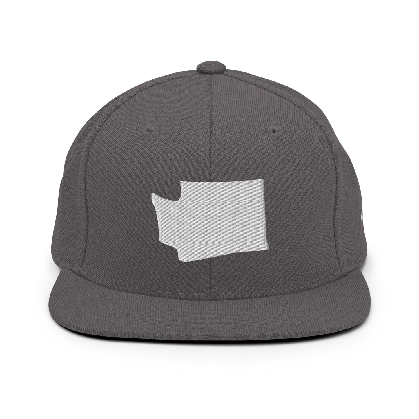 Washington State Silhouette 6 Panel Snapback Hat