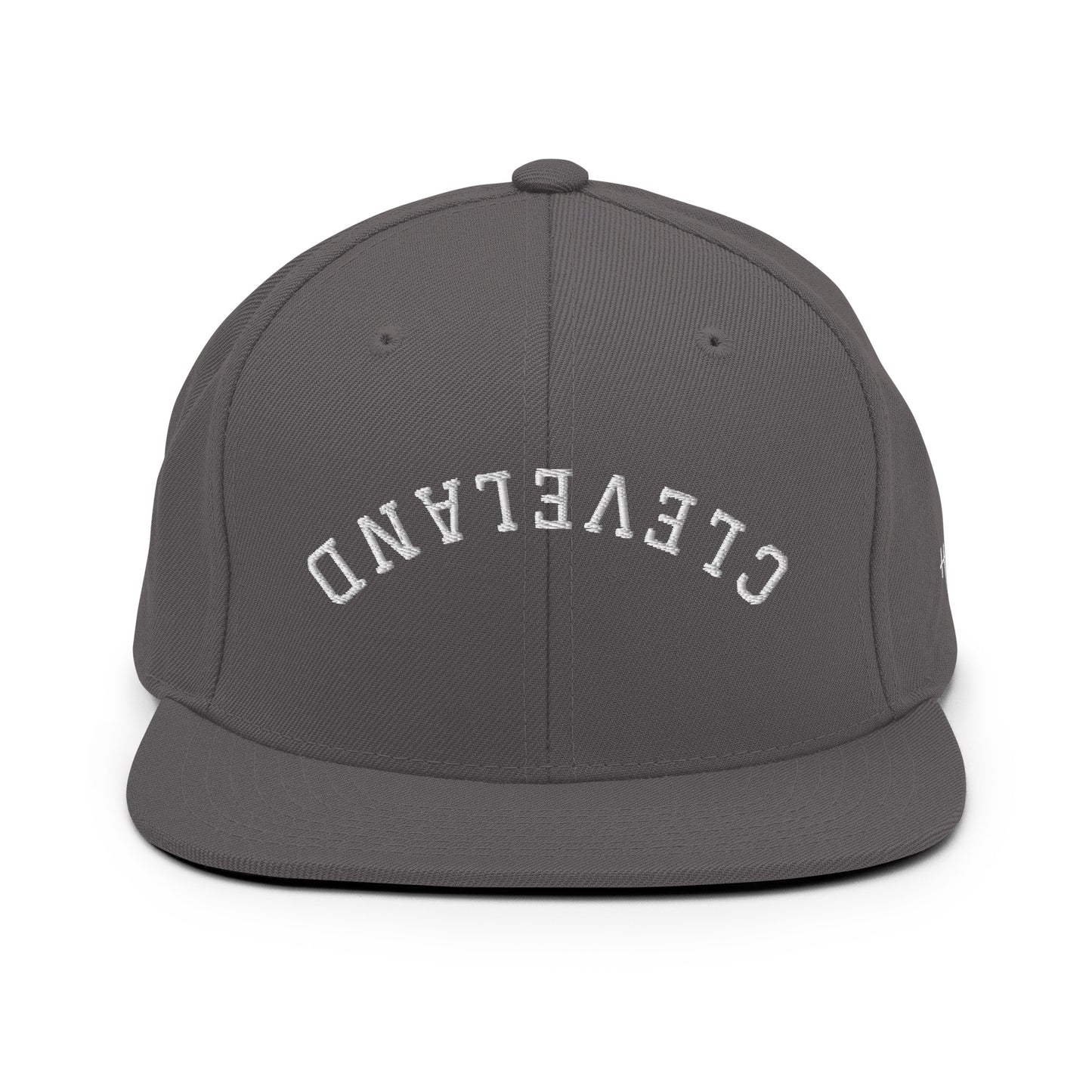 Cleveland Upside Down Arch 6 Panel Snapback Hat