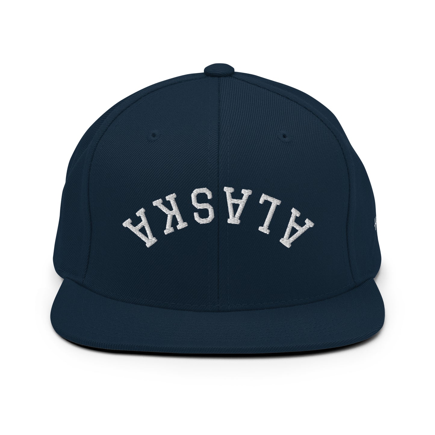 Alaska Upside Down Arch 6 Panel Snapback Hat