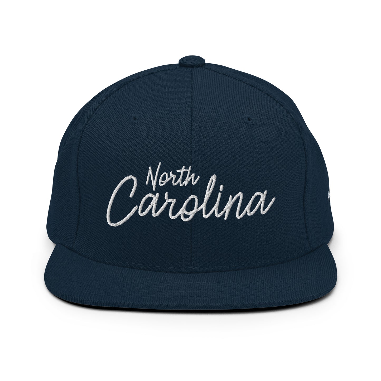 North Carolina Retro Script 6 Panel Snapback Hat