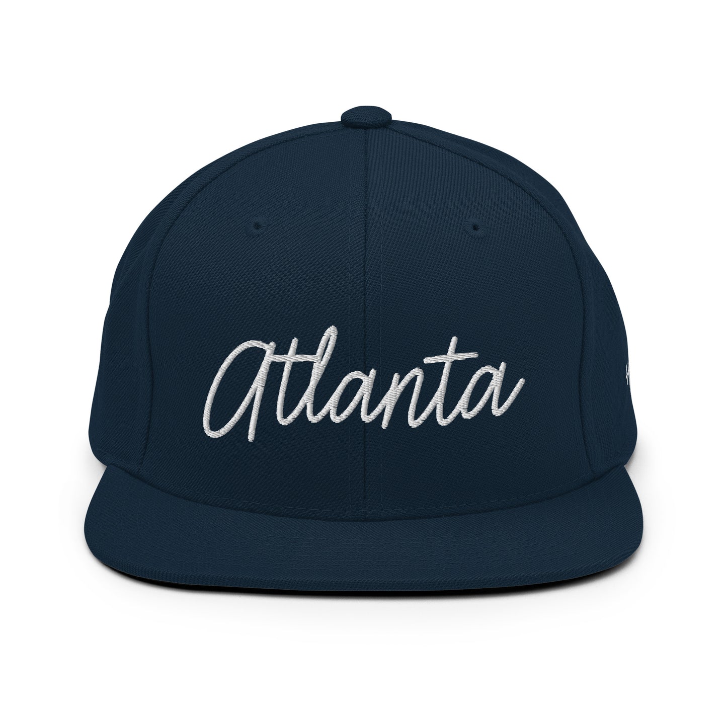 Atlanta Retro Script 6 Panel Snapback Hat