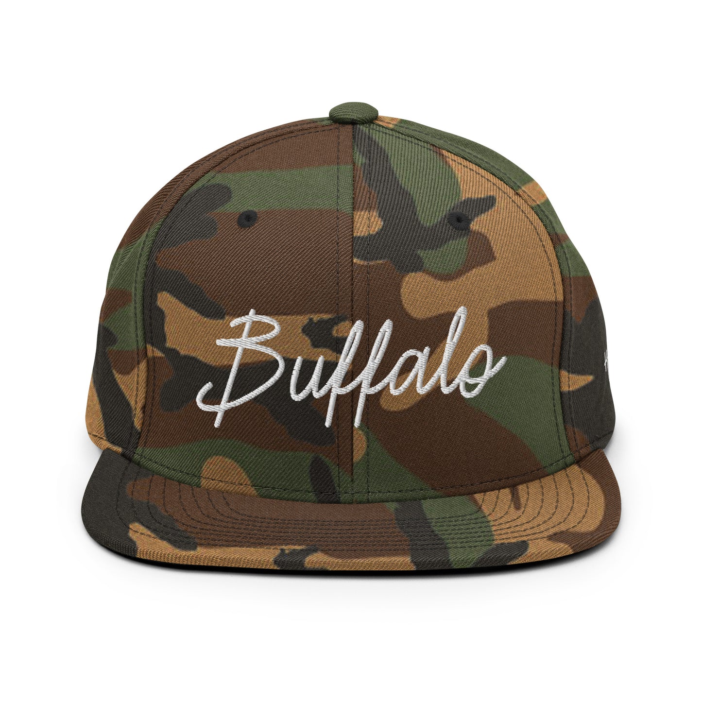 Buffalo Retro Script 6 Panel Snapback Hat