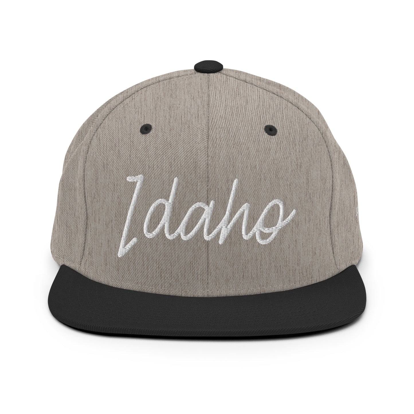 Idaho Retro Script 6 Panel Snapback Hat