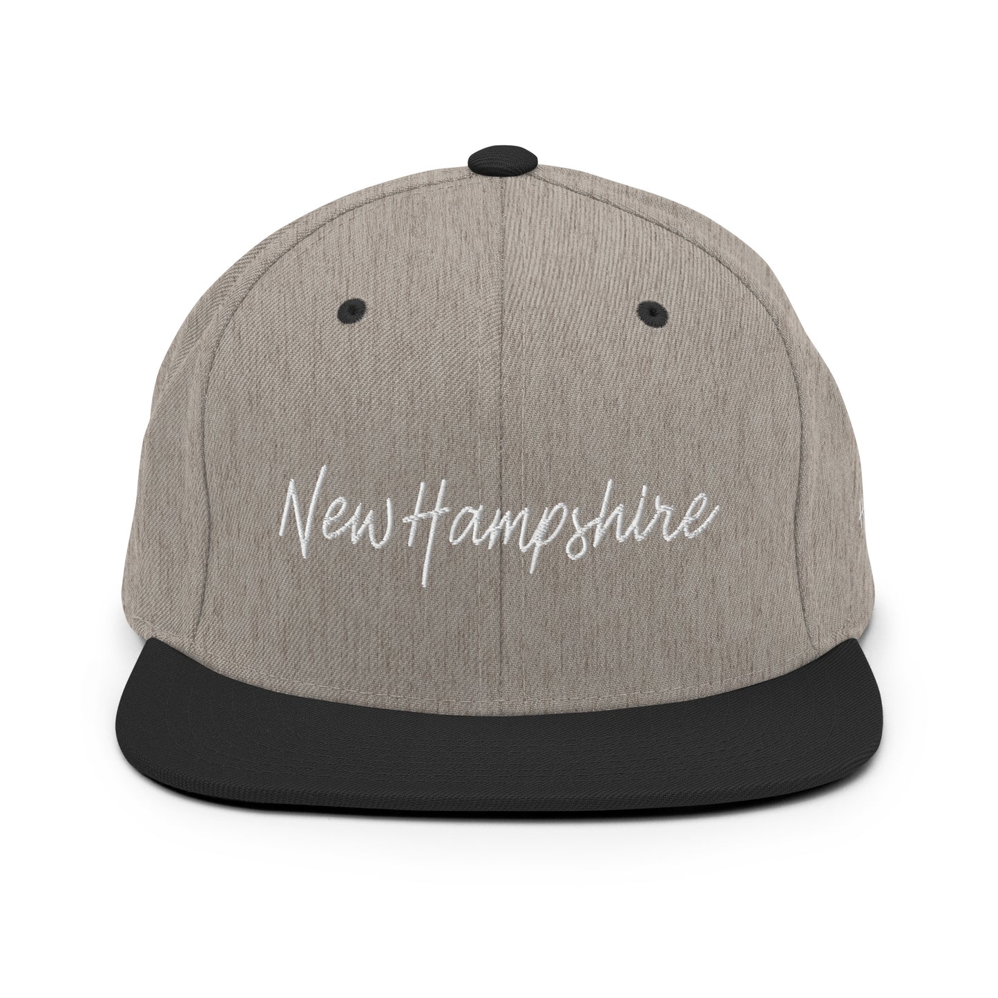 New Hampshire Retro Script 6 Panel Snapback Hat