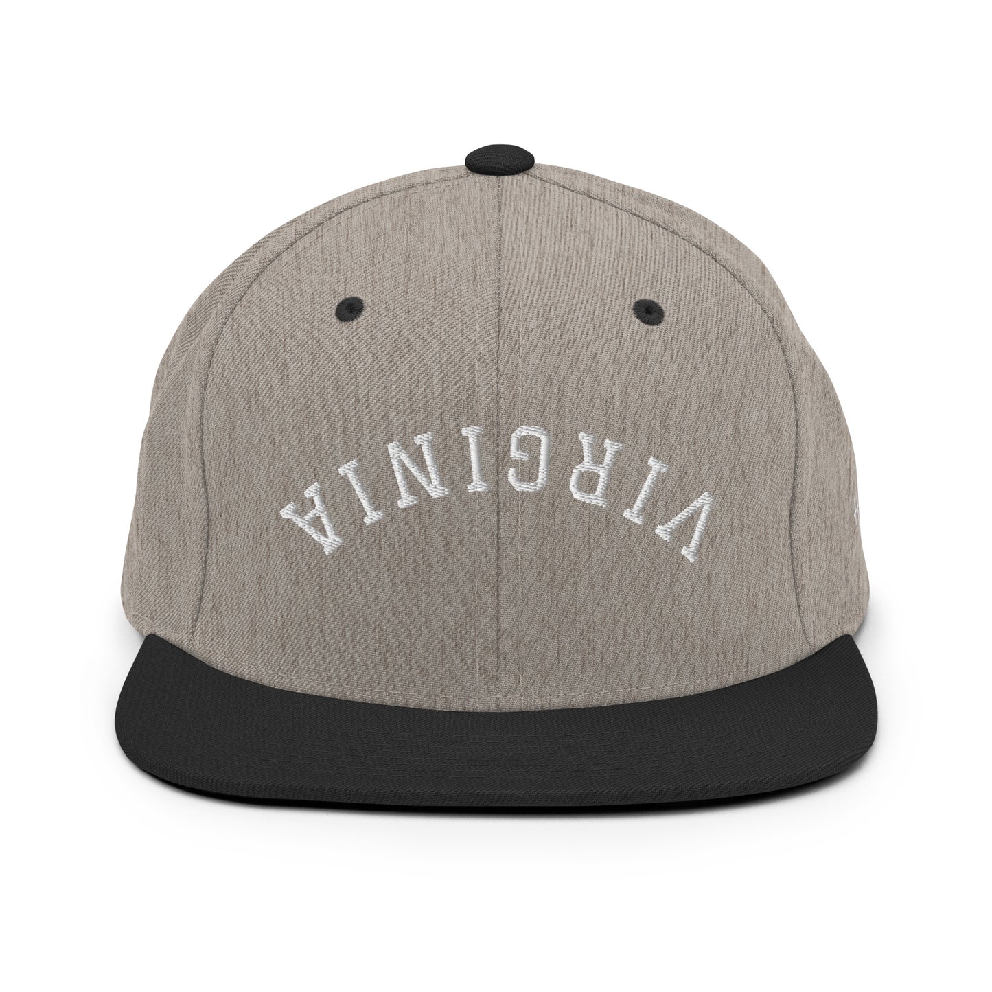 Virginia Upside Down Arch 6 Panel Snapback Hat