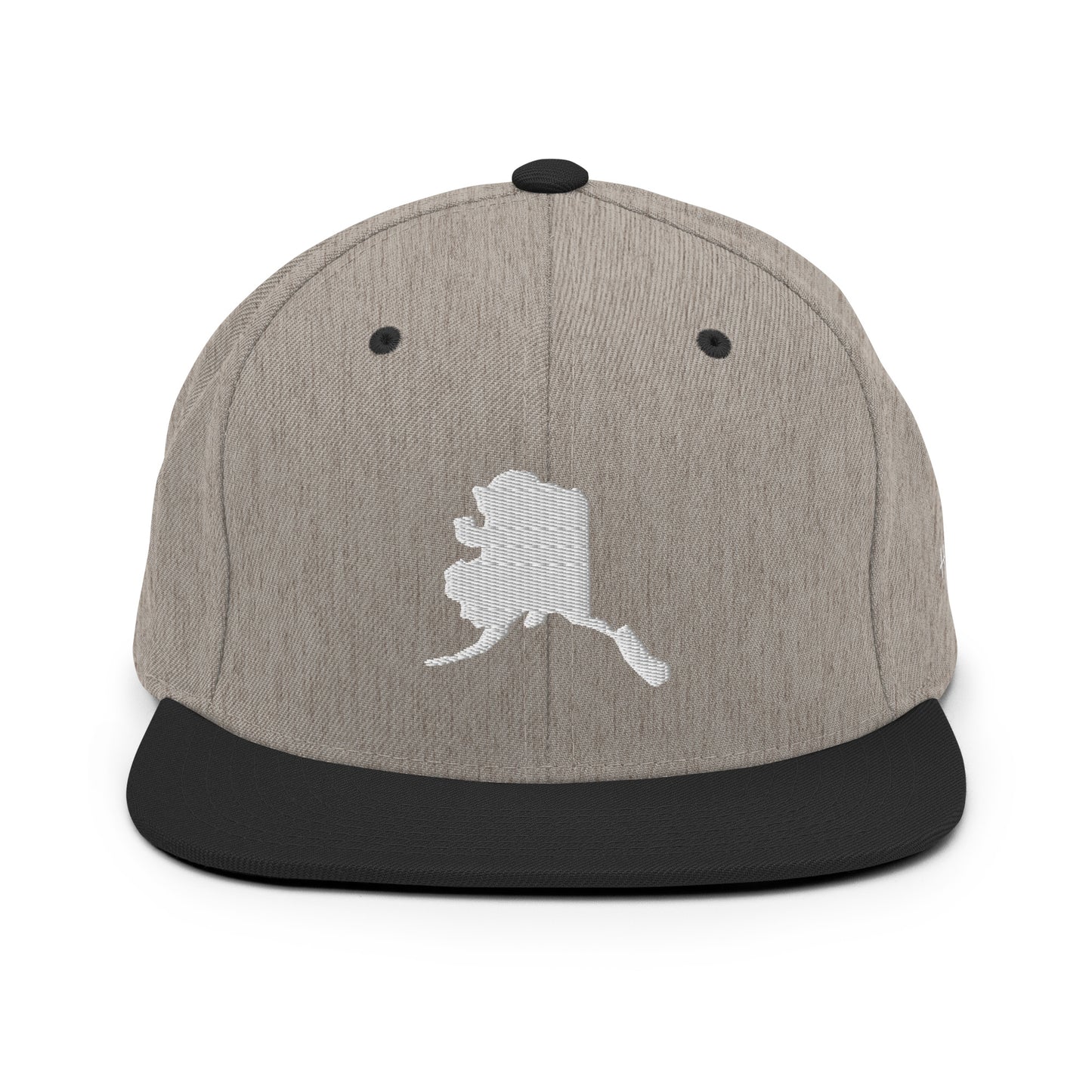 Alaska State Silhouette 6 Panel Snapback Hat