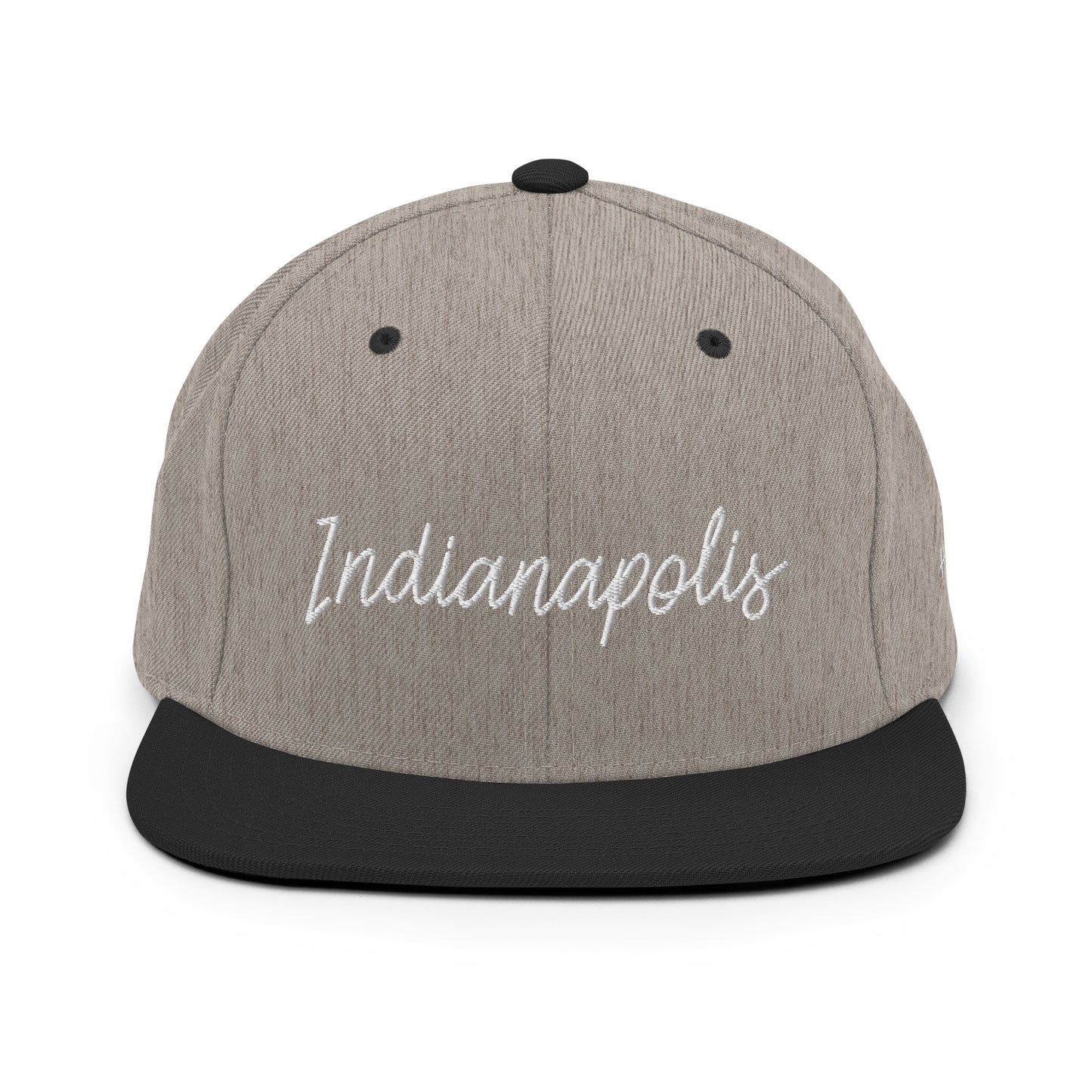 Indianapolis Retro Script 6 Panel Snapback Hat