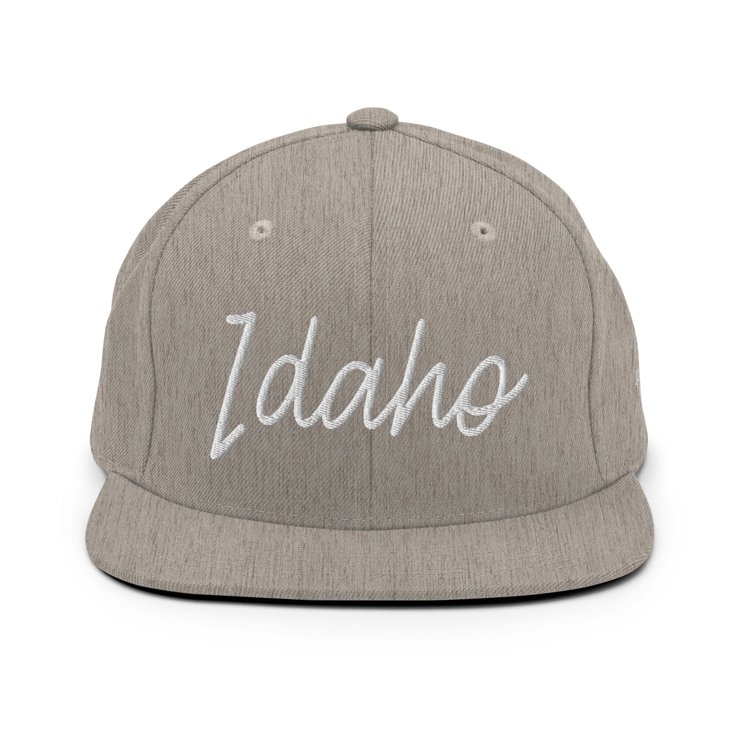 Idaho Retro Script 6 Panel Snapback Hat