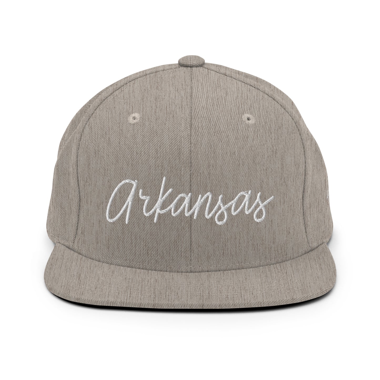 Arkansas Retro Script 6 Panel Snapback Hat