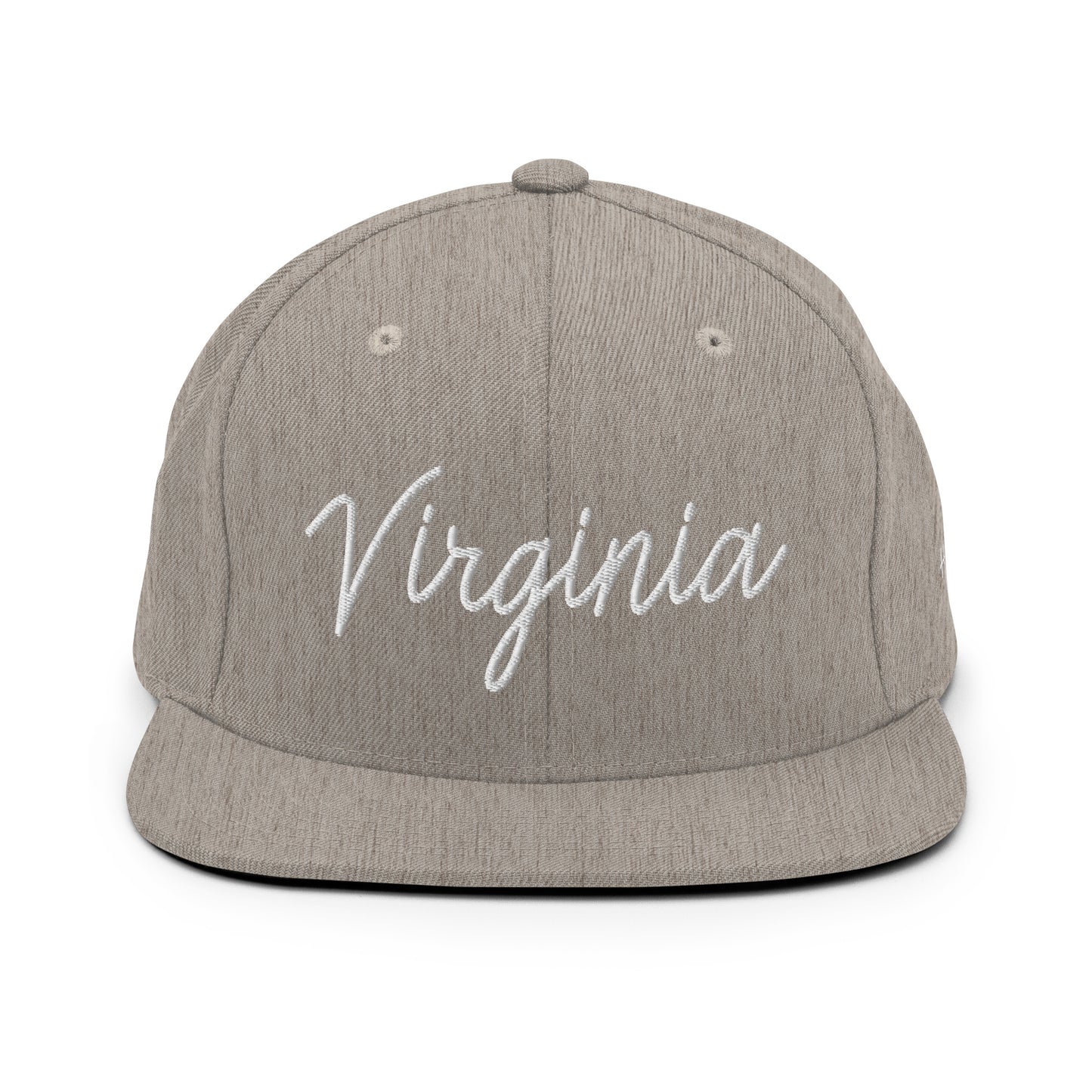 Virginia Retro Script 6 Panel Snapback Hat