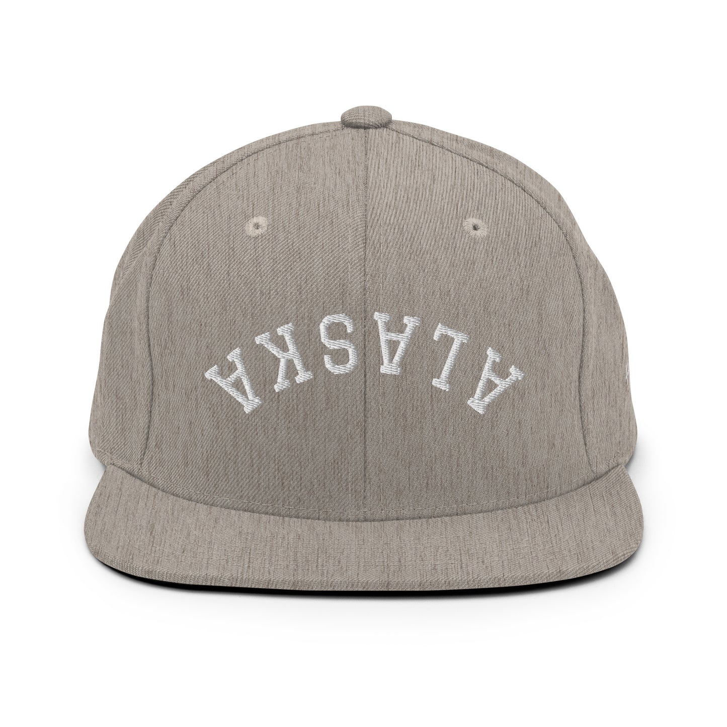 Alaska Upside Down Arch 6 Panel Snapback Hat