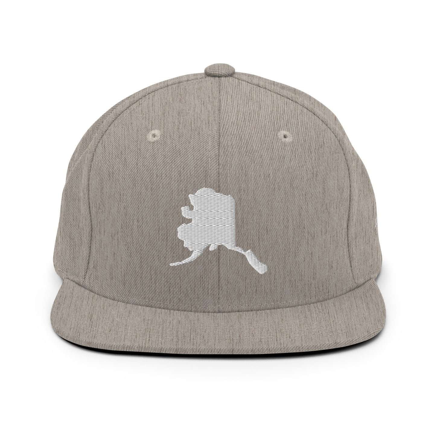 Alaska State Silhouette 6 Panel Snapback Hat