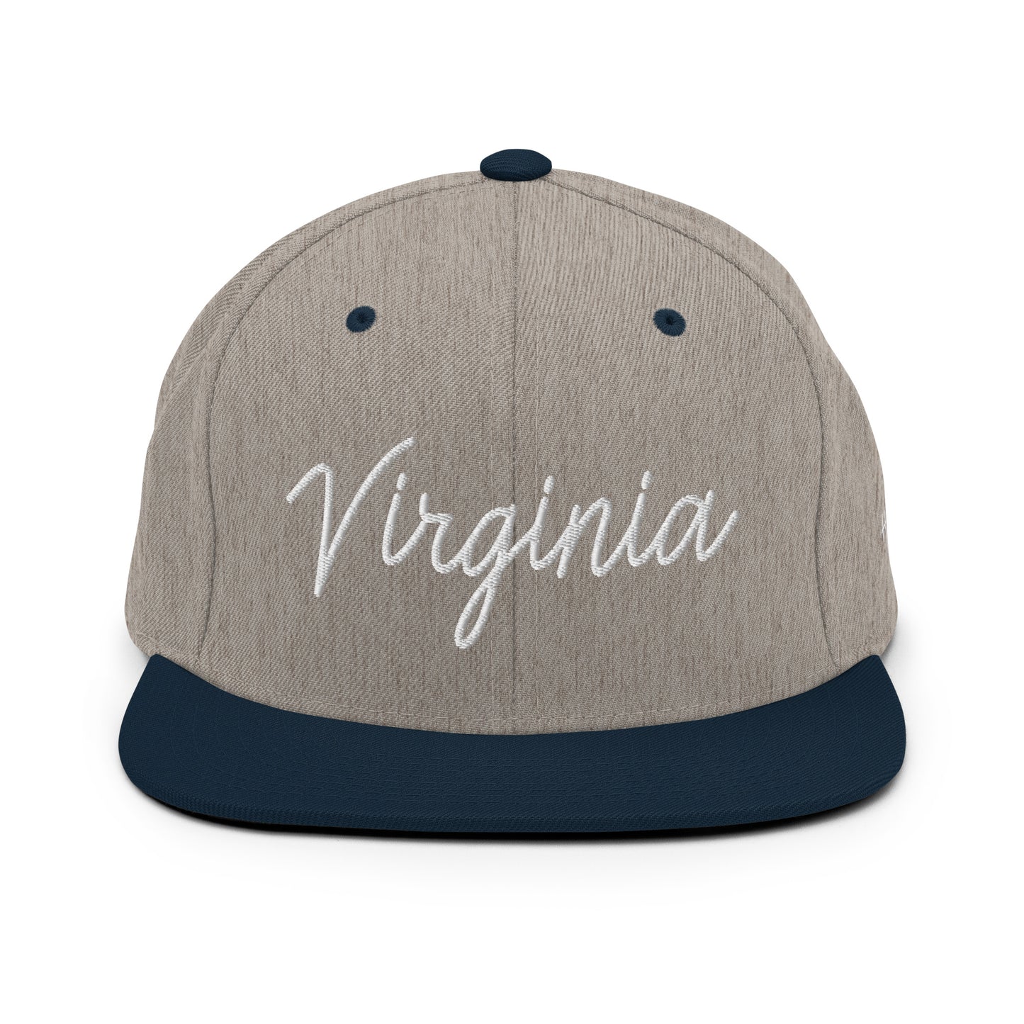 Virginia Retro Script 6 Panel Snapback Hat