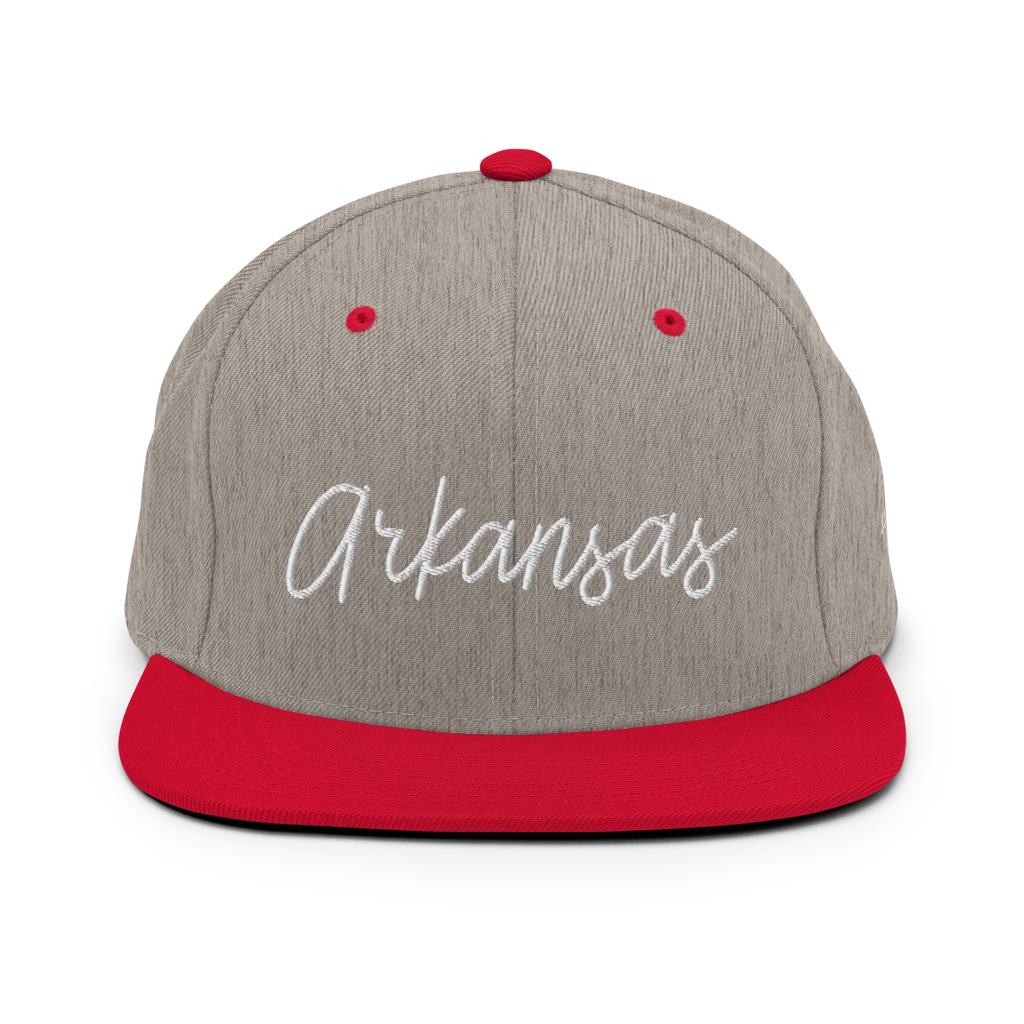 Arkansas Retro Script 6 Panel Snapback Hat