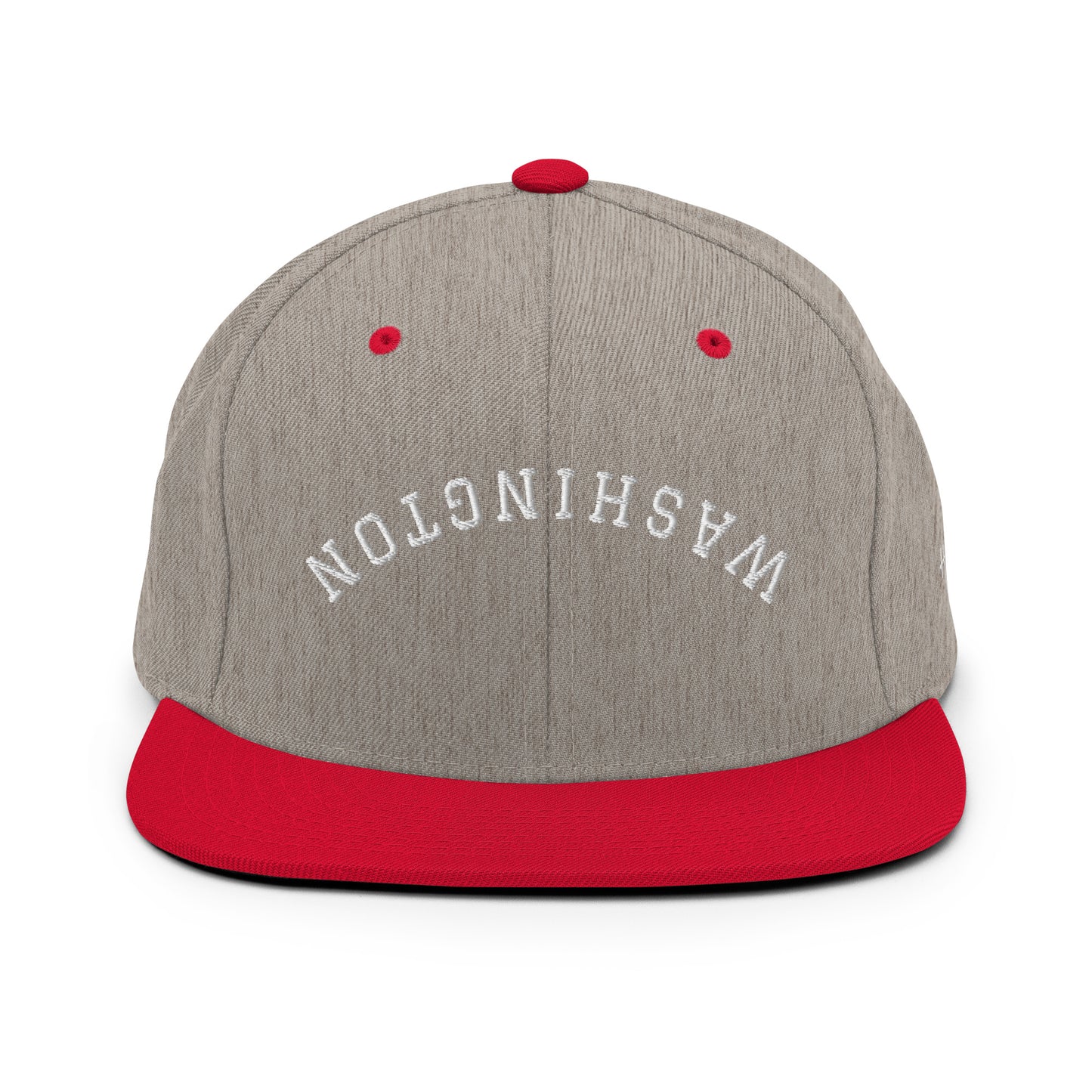 Washington Upside Down Arch 6 Panel Snapback Hat