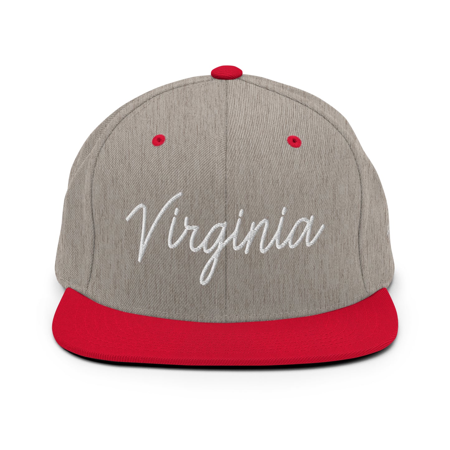 Virginia Retro Script 6 Panel Snapback Hat