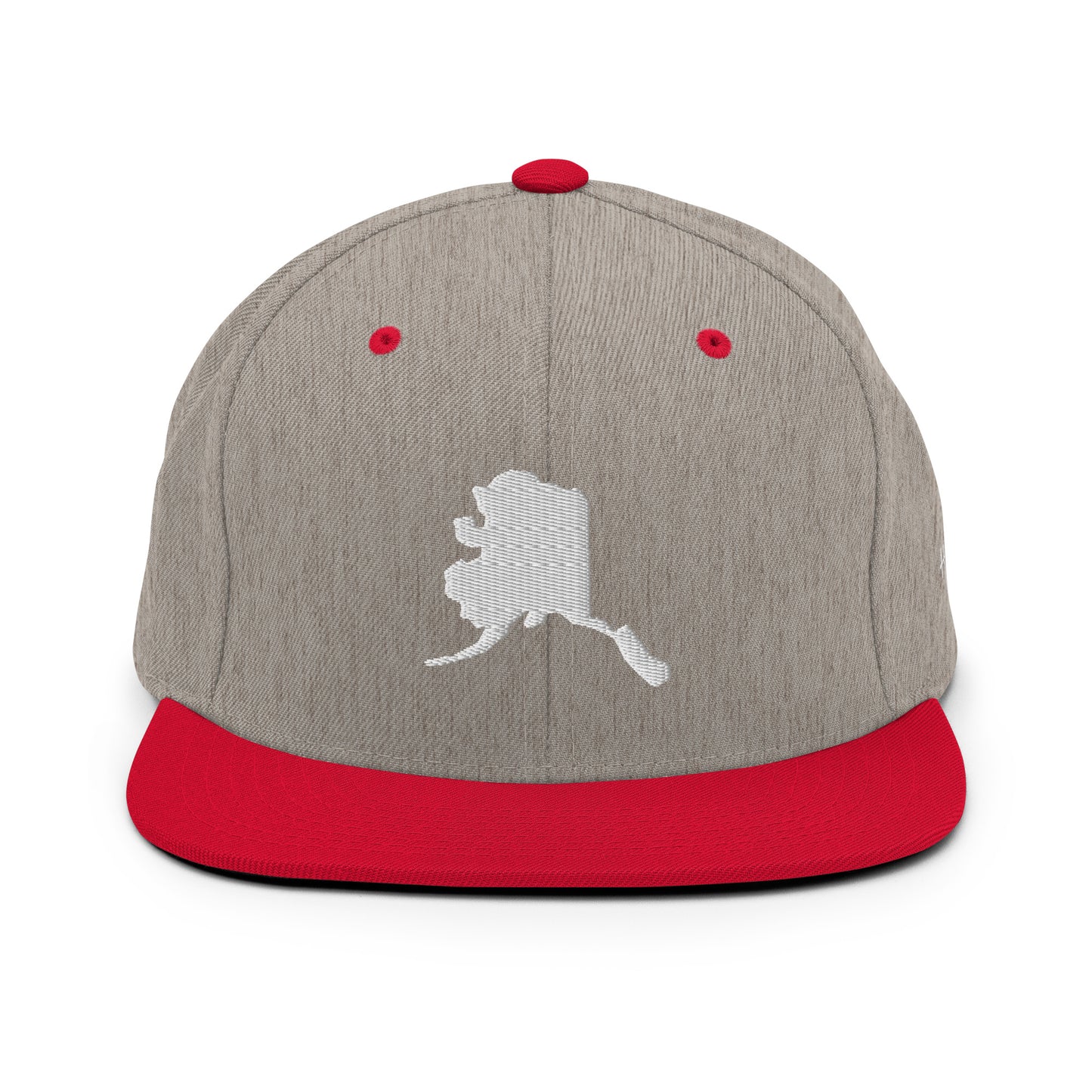 Alaska State Silhouette 6 Panel Snapback Hat