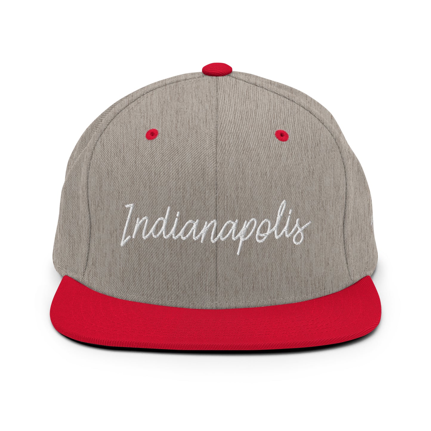 Indianapolis Retro Script 6 Panel Snapback Hat