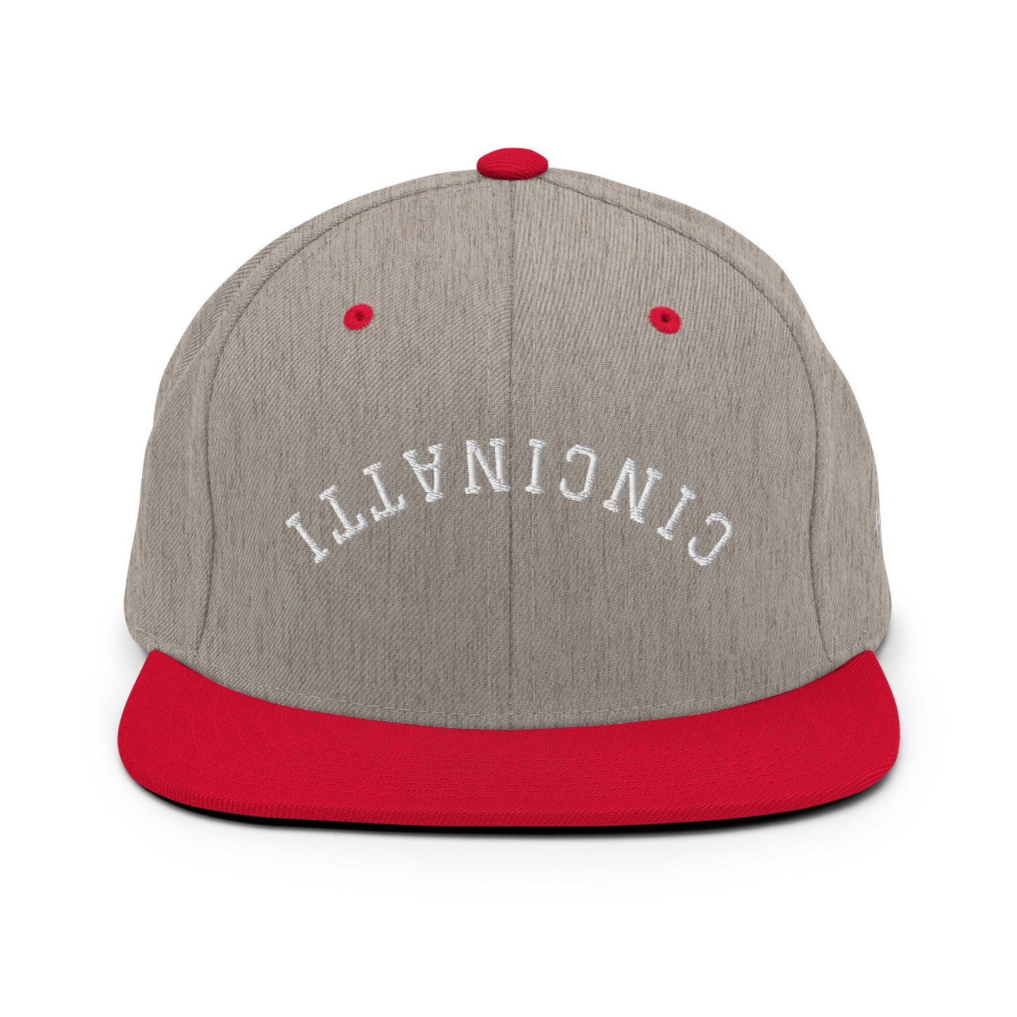 Cincinnati Upside Down Arch 6 Panel Snapback Hat