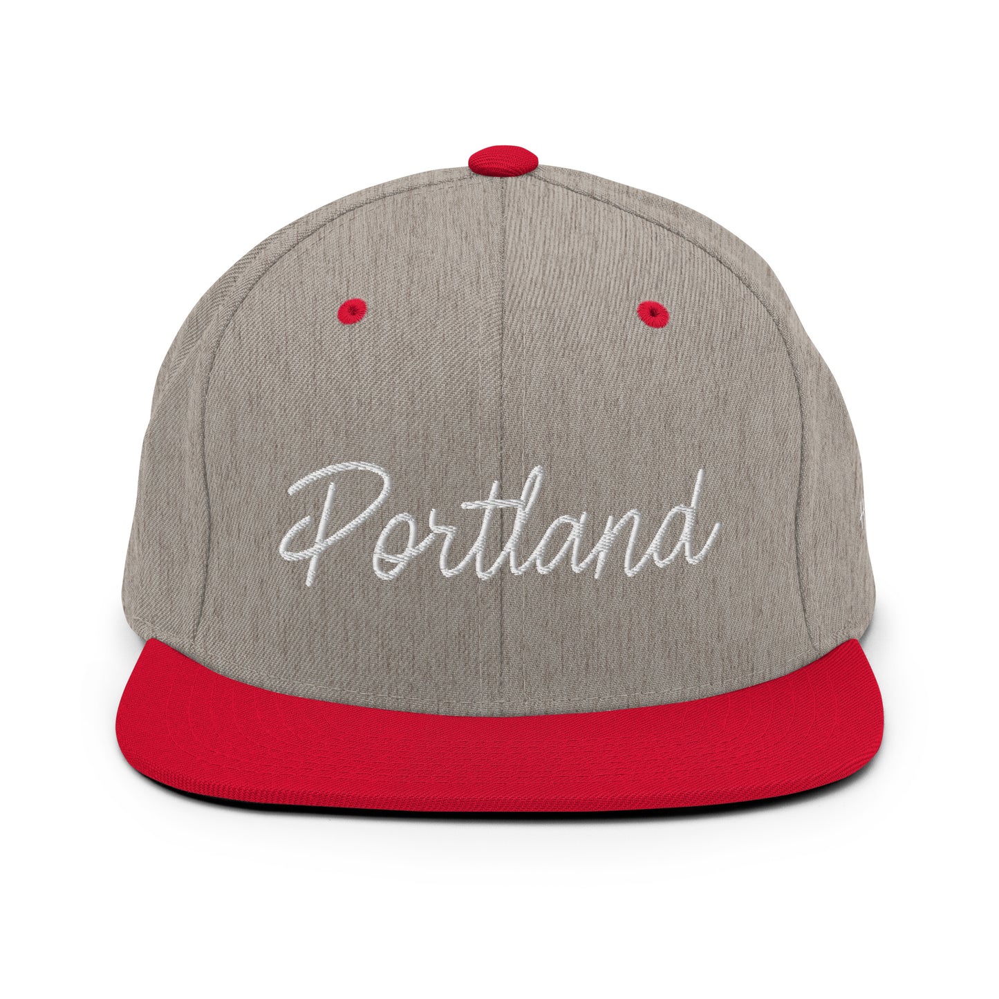 Portland Retro Script 6 Panel Snapback Hat