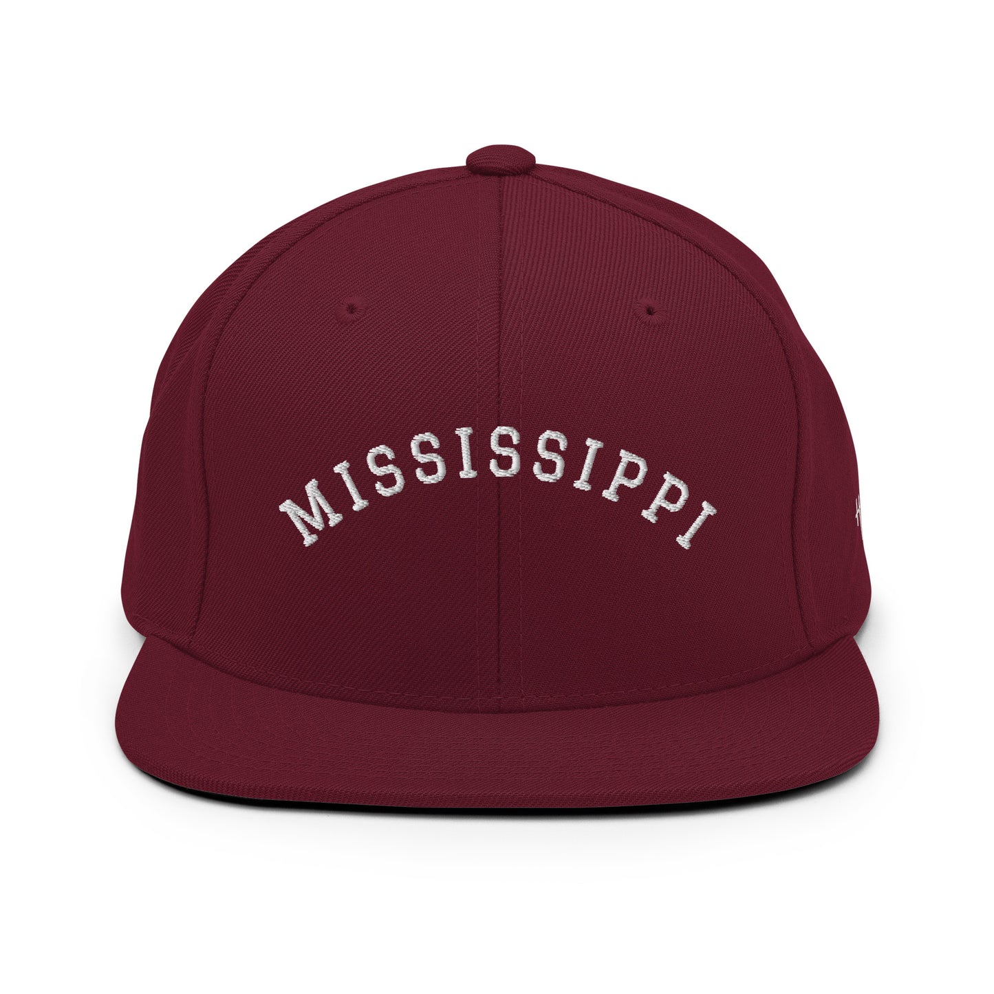 Mississippi Arch 6 Panel Snapback Hat