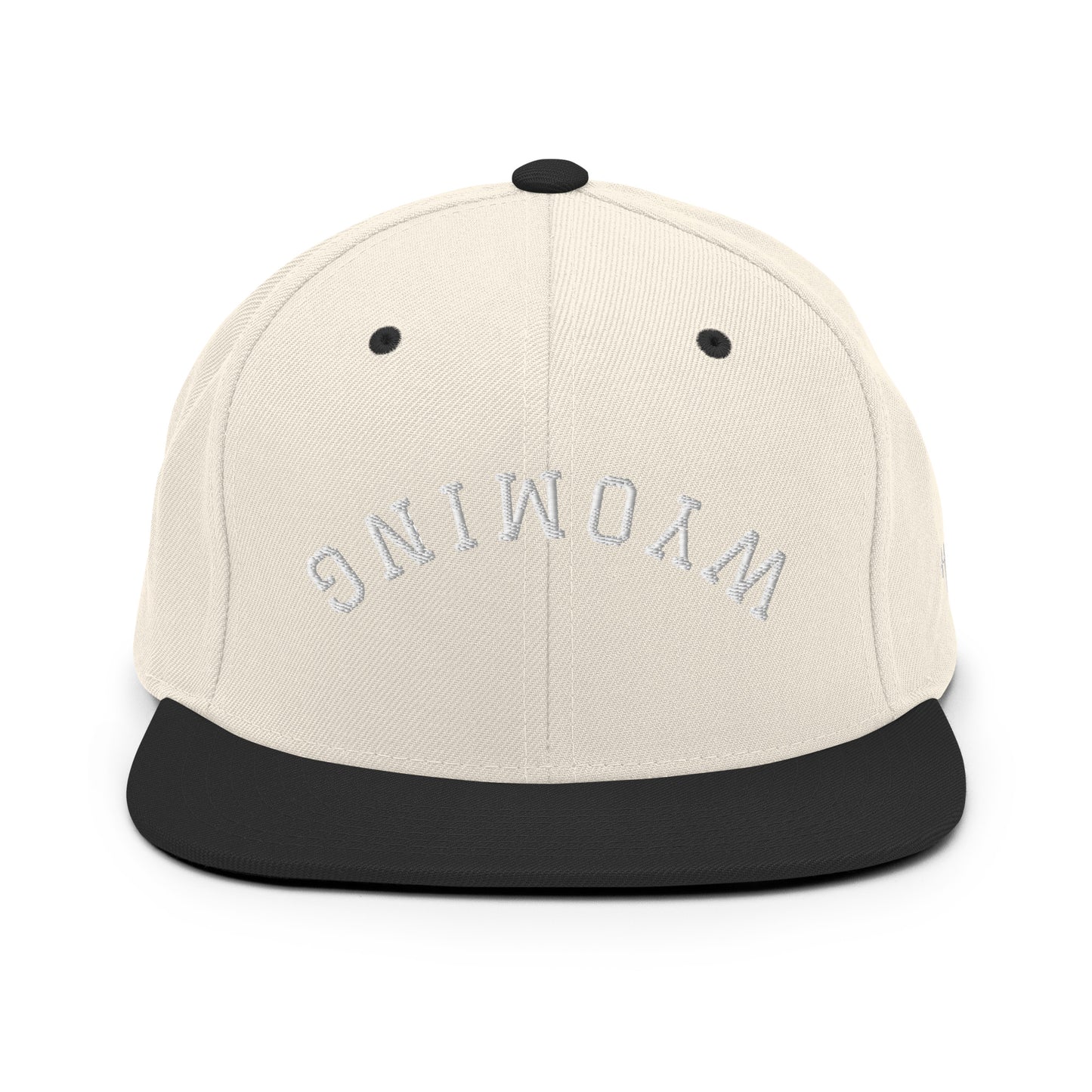 Wyoming Upside Down Arch 6 Panel Snapback Hat