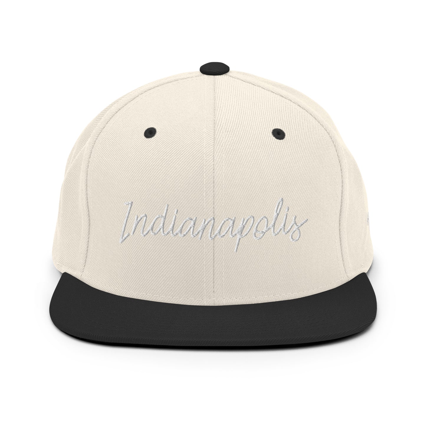 Indianapolis Retro Script 6 Panel Snapback Hat